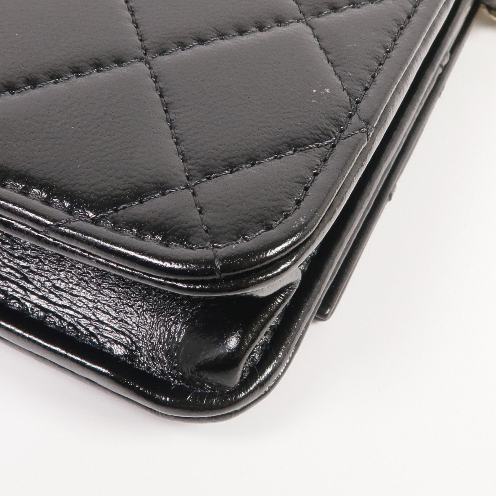 CHANEL 牛皮皮革31 WOC Wallet On Chain金扣鏈帶肩背袋