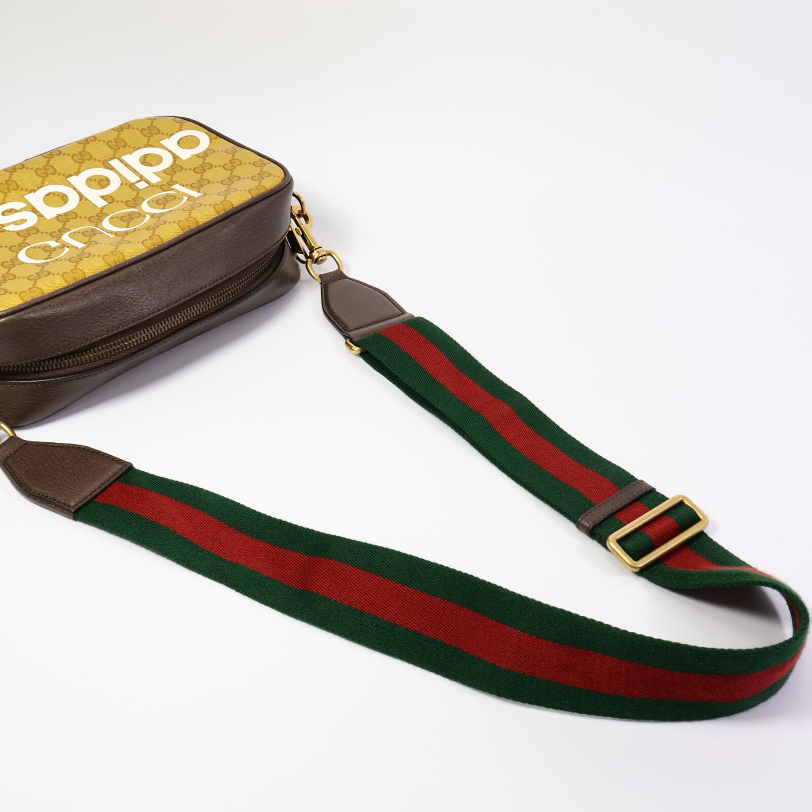 GUCCI 塗層帆布GUCCIxadidas GG Crystal肩背袋