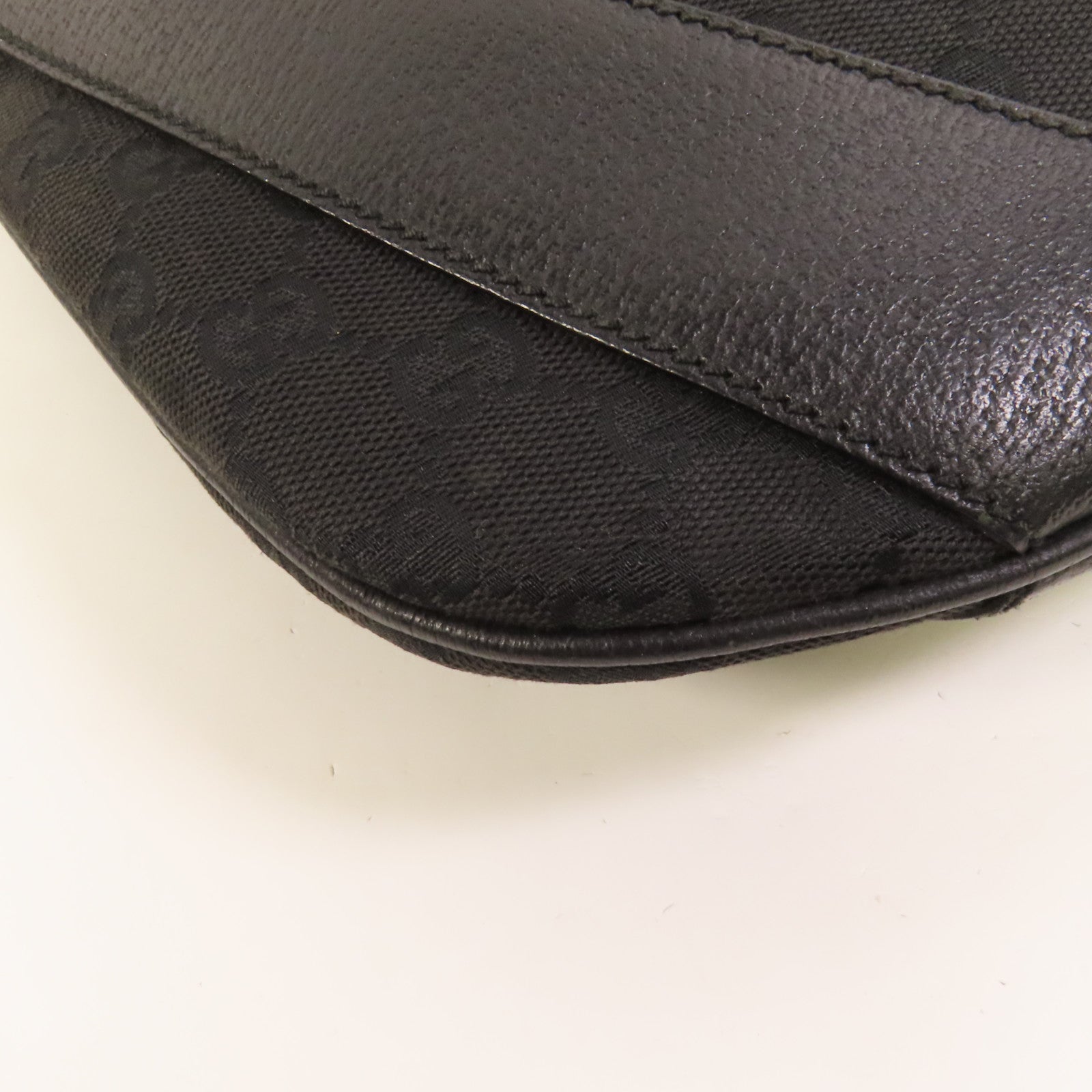 GUCCI 帆布GG Shoulder Bag銀扣肩背袋