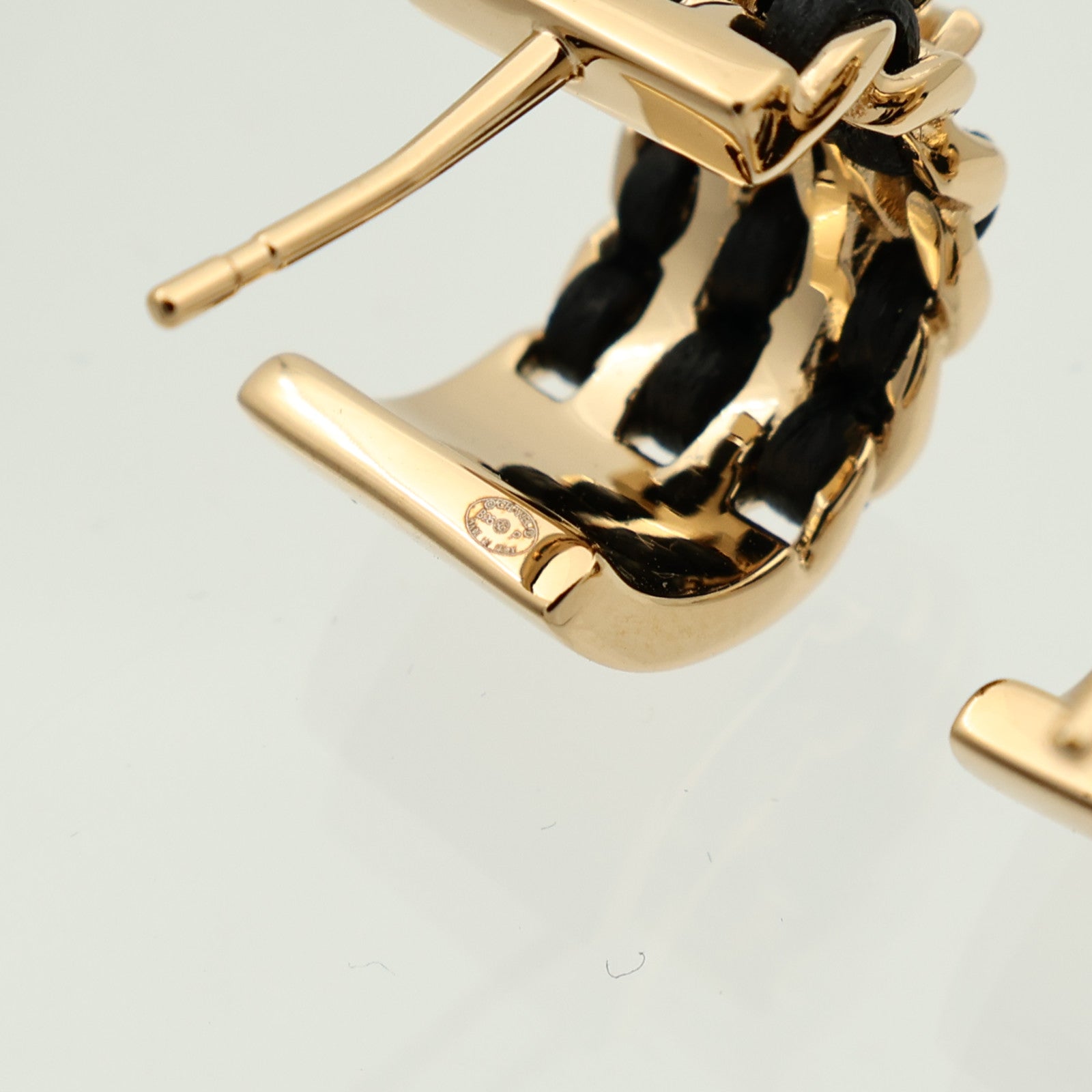 CHANEL 金屬/羊皮皮革Earrings耳環