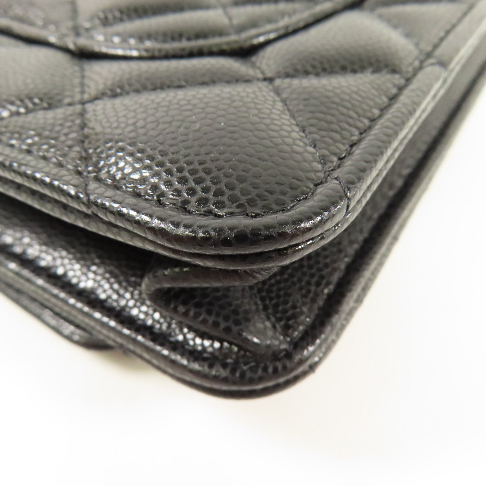 CHANEL 牛皮皮革WOC Wallet On Chain金扣鏈帶肩背袋