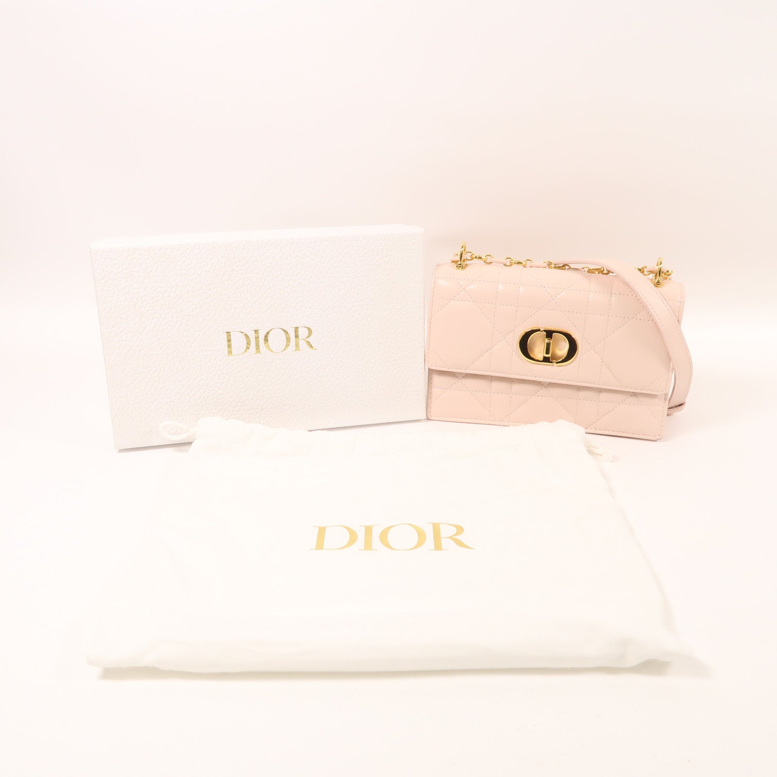 Dior 羊皮皮革Miss Caro金扣鏈帶肩背袋
