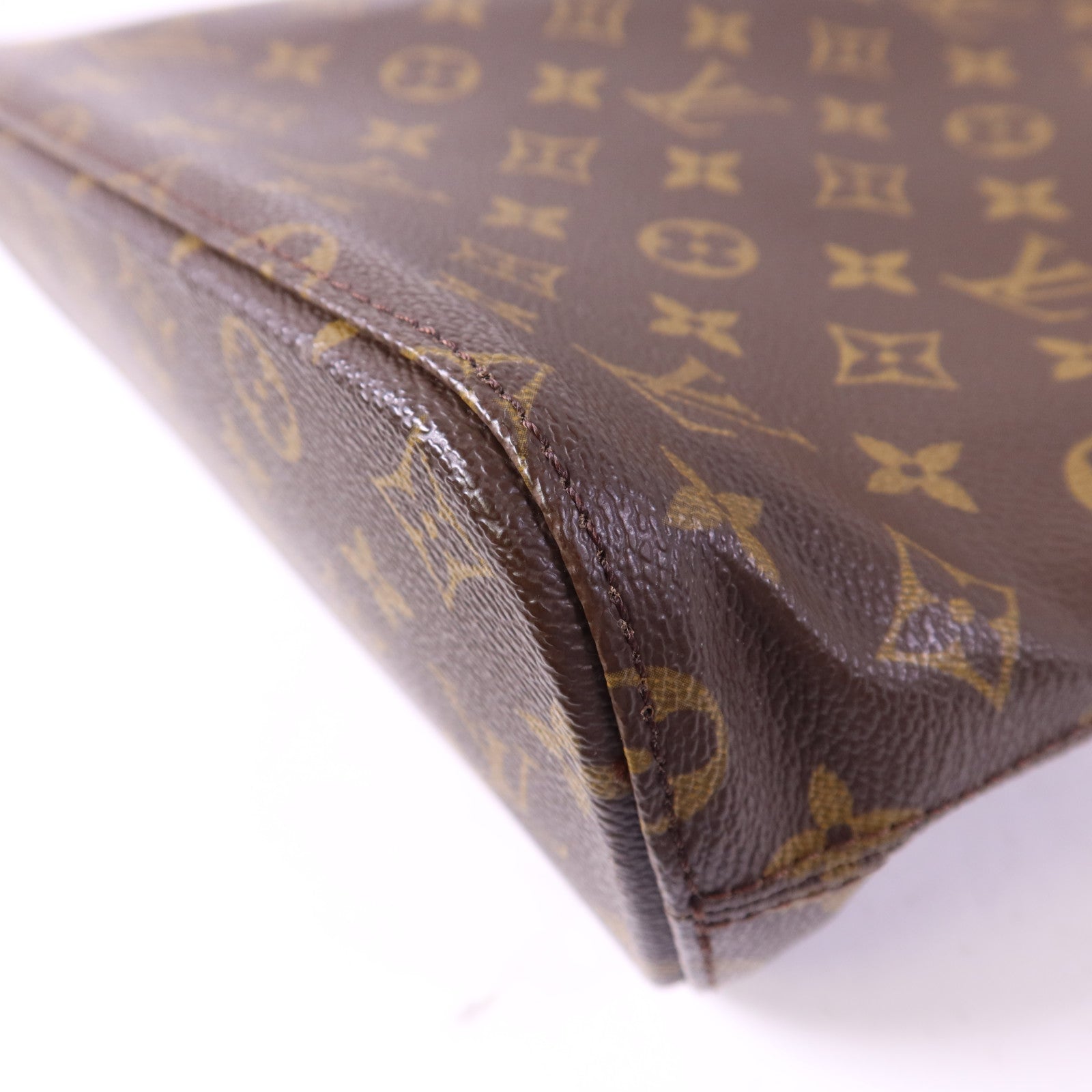 LOUIS VUITTON Monogram Vavin GM金扣肩背袋/手挽袋棕色