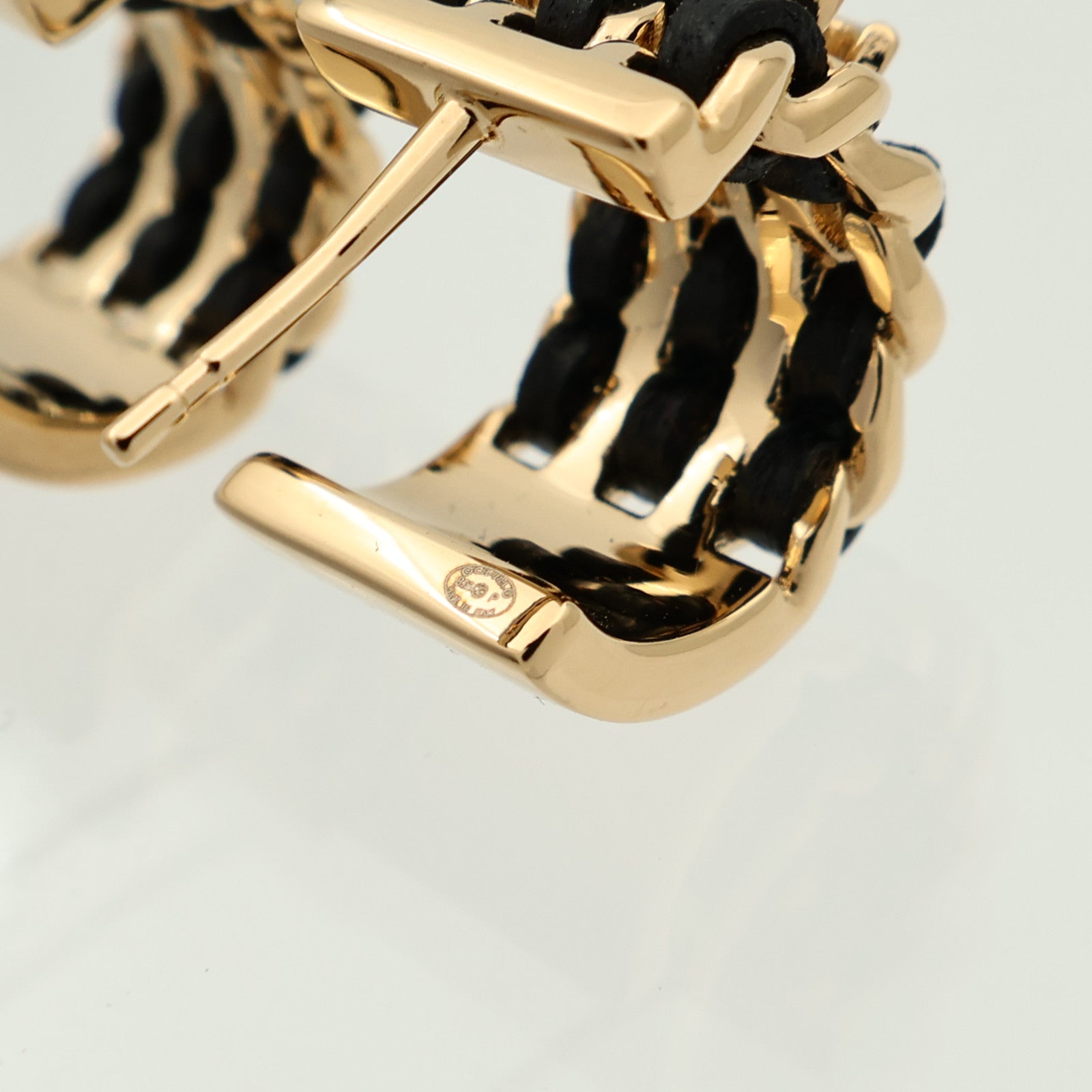 CHANEL 金屬/羊皮皮革Earrings耳環