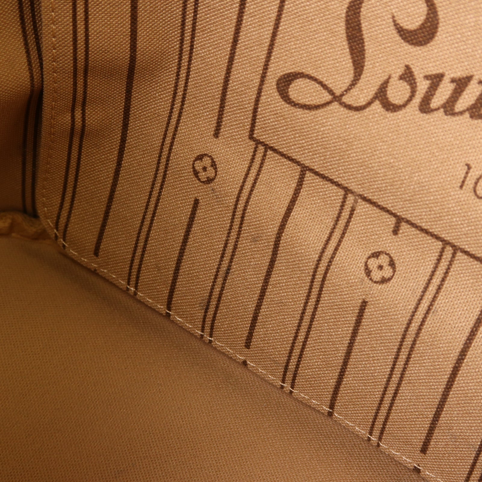 LOUIS VUITTON Monogram Neverfull MM金扣手挽袋