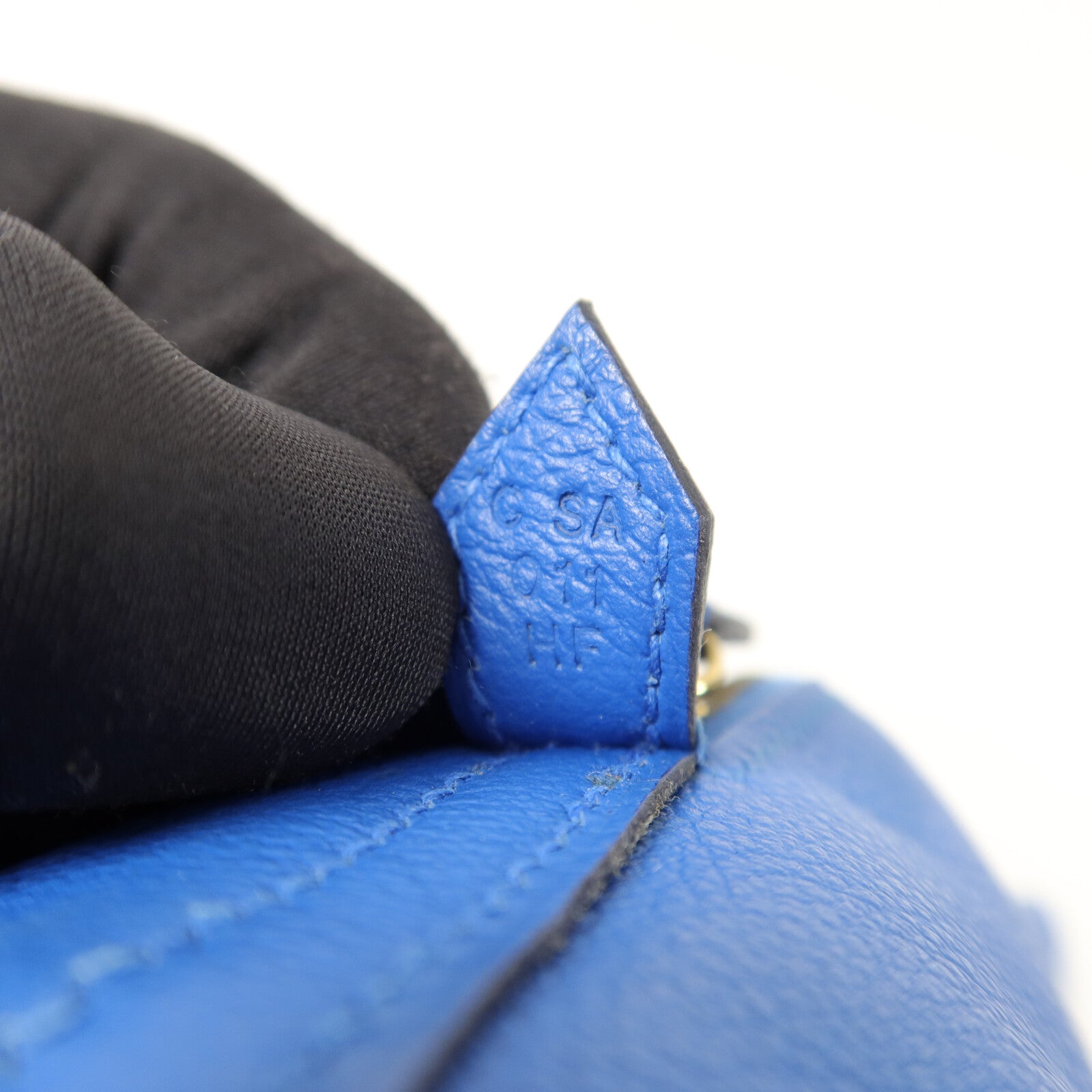 HERMES Evercolor皮革Bolide Mini手挽肩背兩用袋Bleu Zanzibar