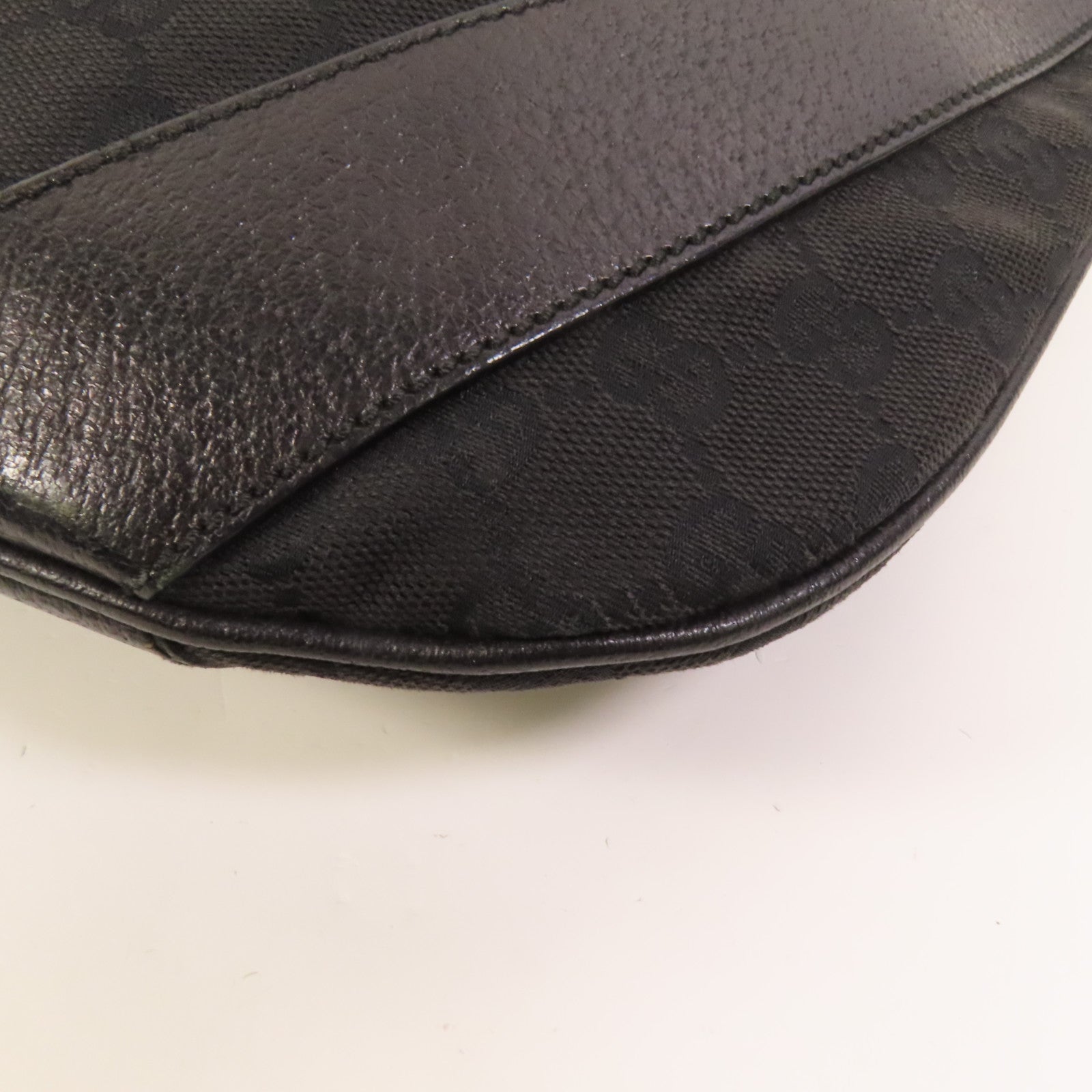 GUCCI 帆布GG Shoulder Bag銀扣肩背袋