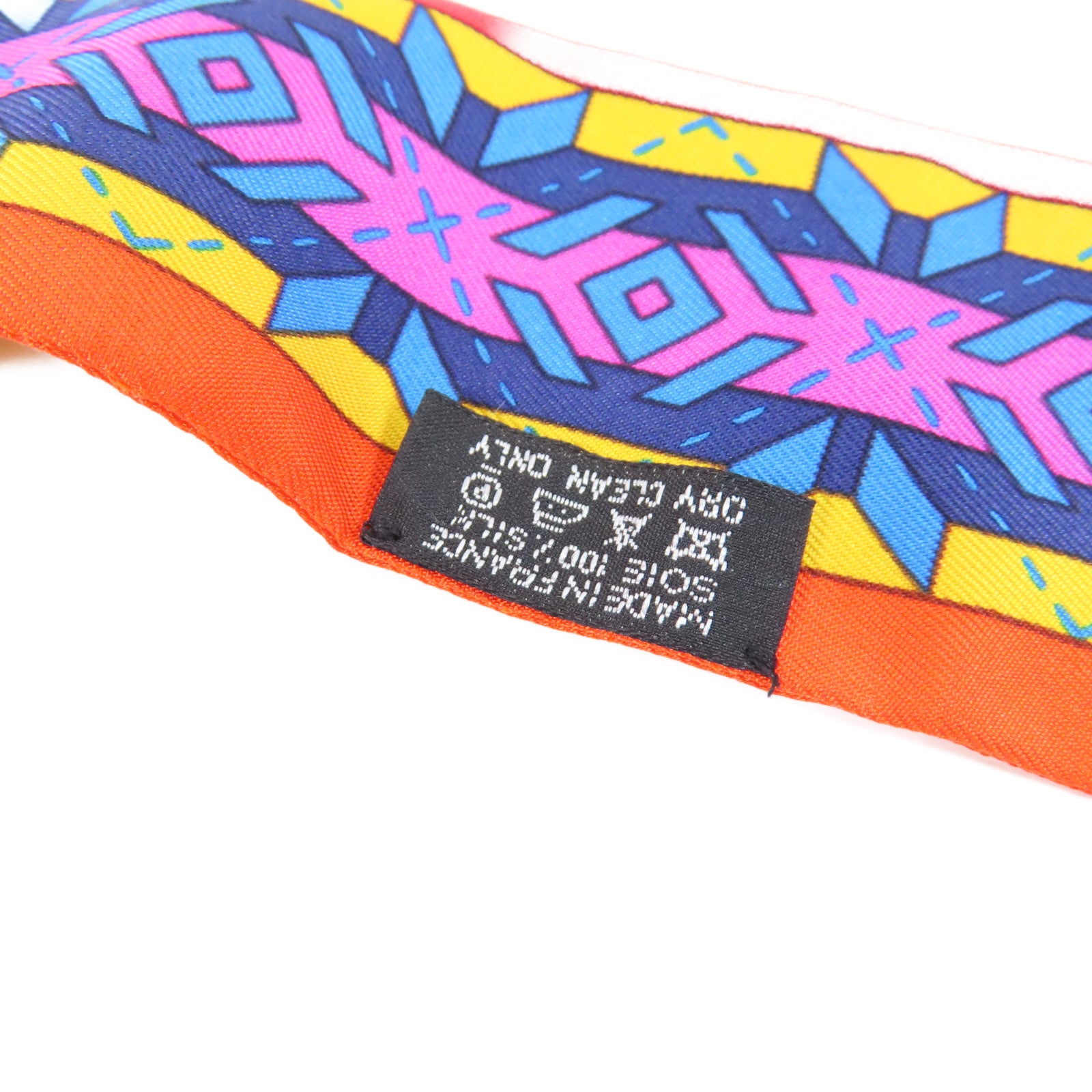 HERMES 【激減優惠】絲質Twilly Scarf絲巾橙色