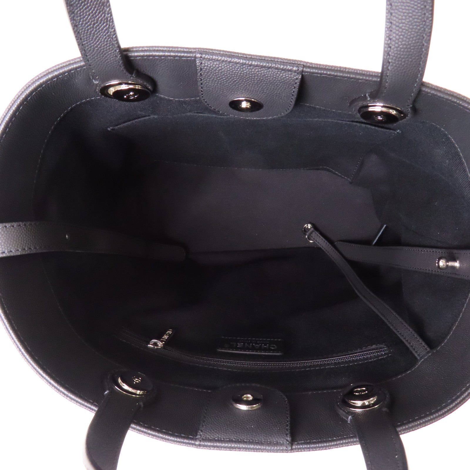 CHANEL【激減優惠】 牛皮皮革Shoulder Bag銀扣鏈帶手挽肩背兩用袋