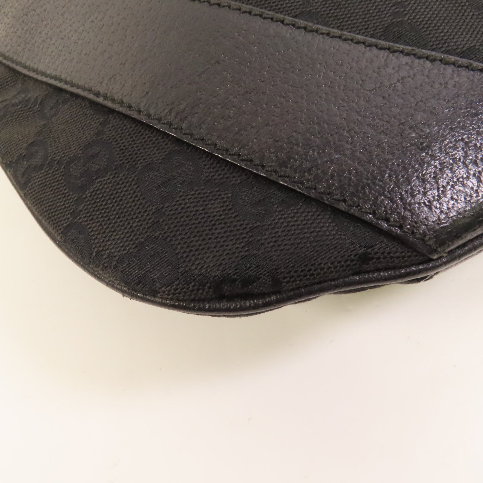 GUCCI 帆布GG Shoulder Bag銀扣肩背袋