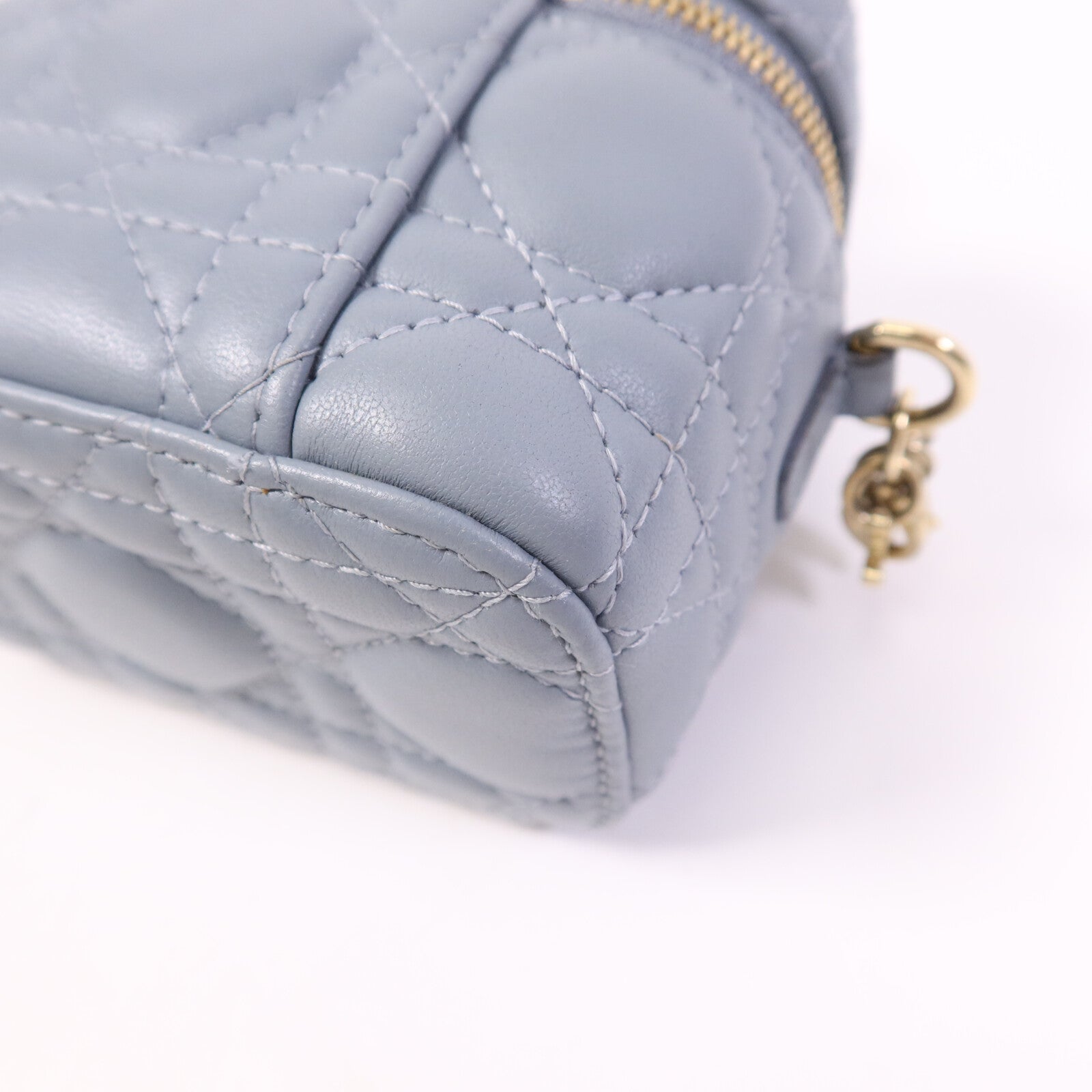 Dior 【激減優惠】羊皮皮革Mini Vanity Case金扣鏈帶肩背袋