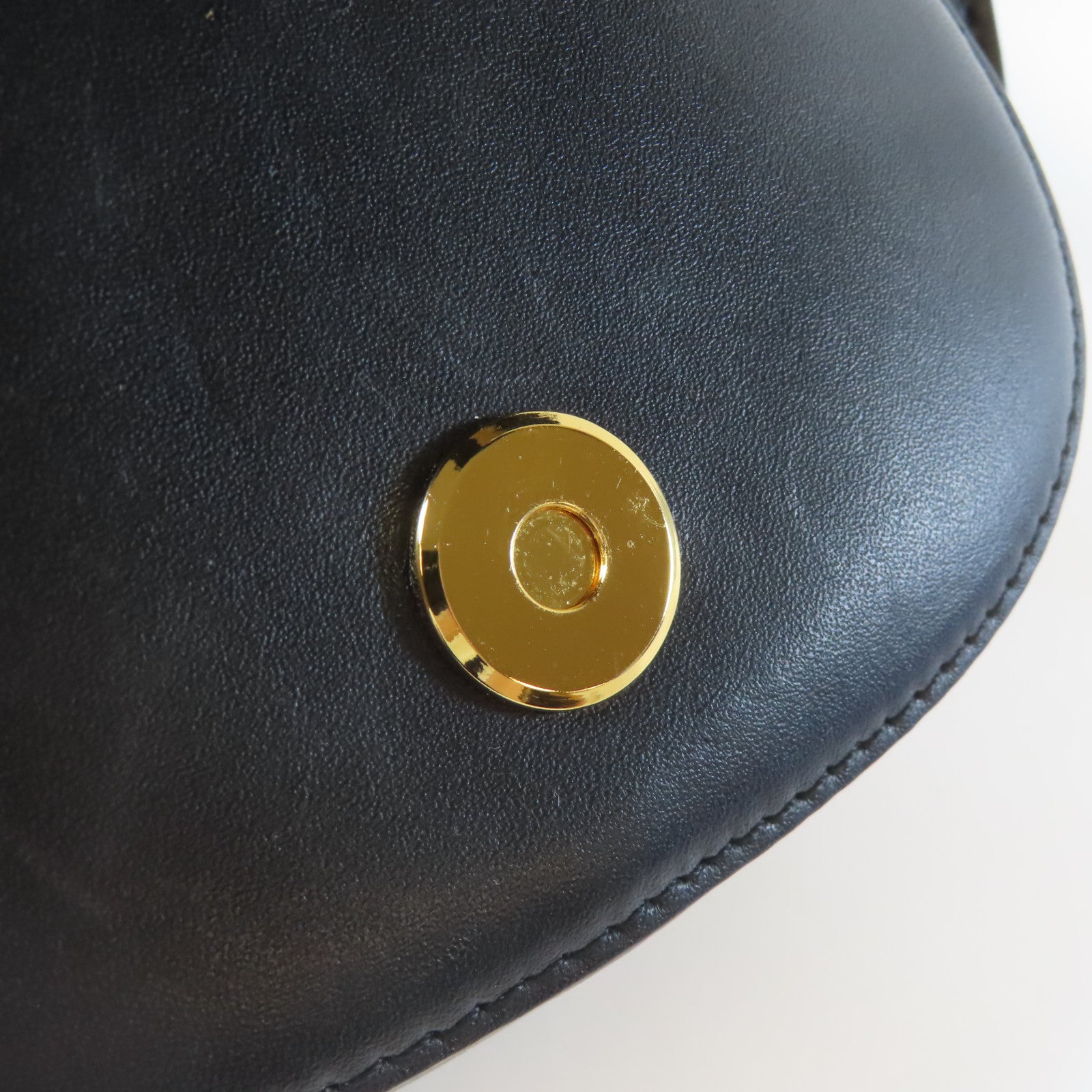 LOEWE 牛皮皮革Mini Gate Dual金扣肩背袋黑色