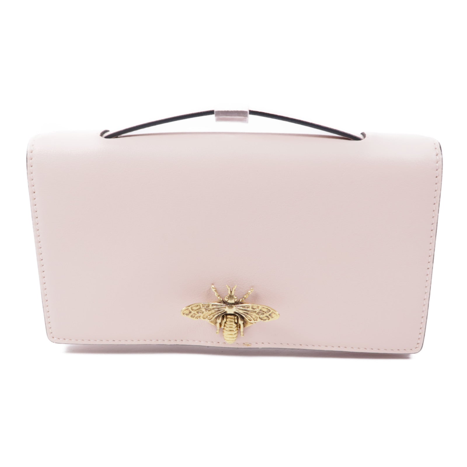 Dior 牛皮皮革Clutch Bag金扣手挽袋
