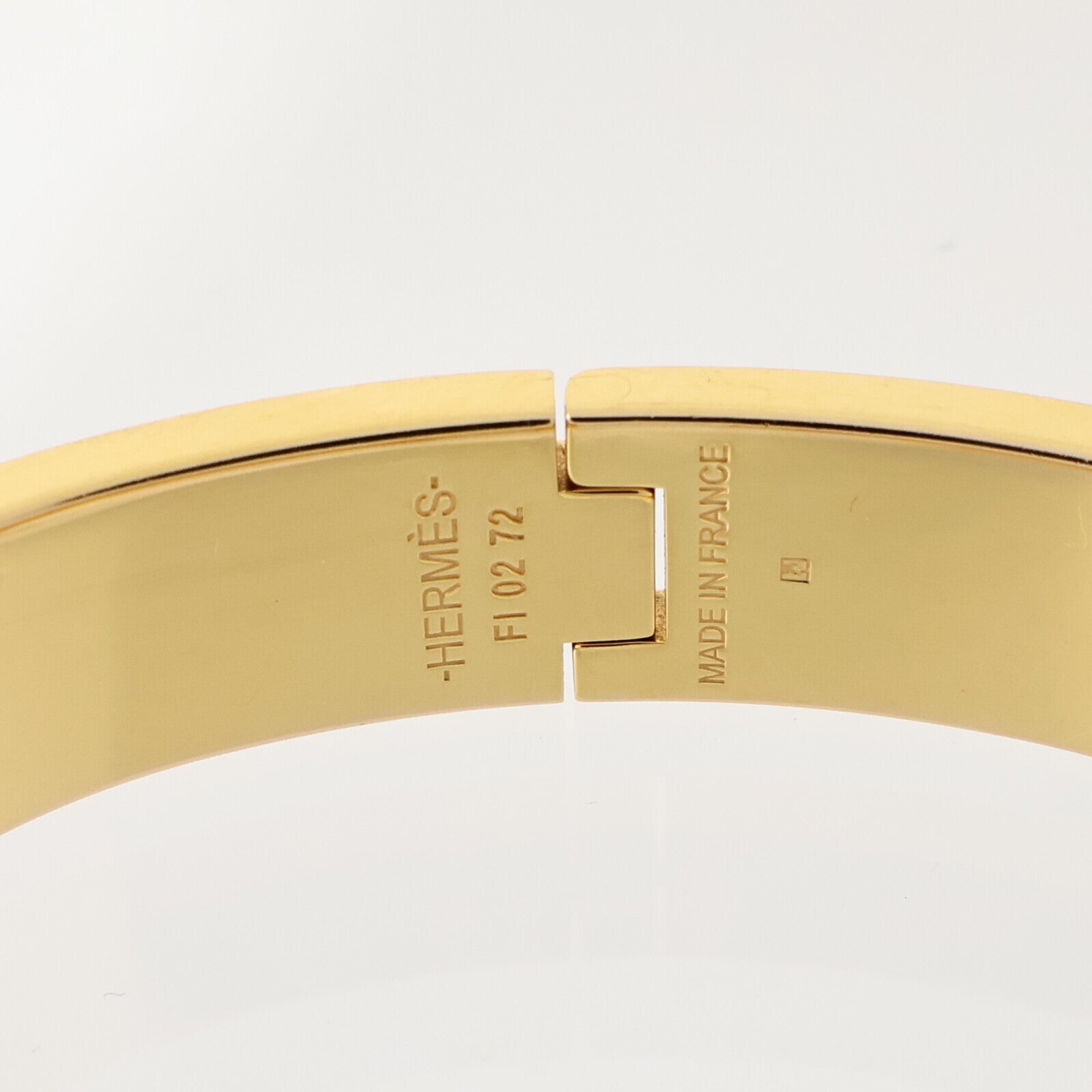 HERMES 金屬/琺瑯Clic H Bracelet金扣手鏈Black