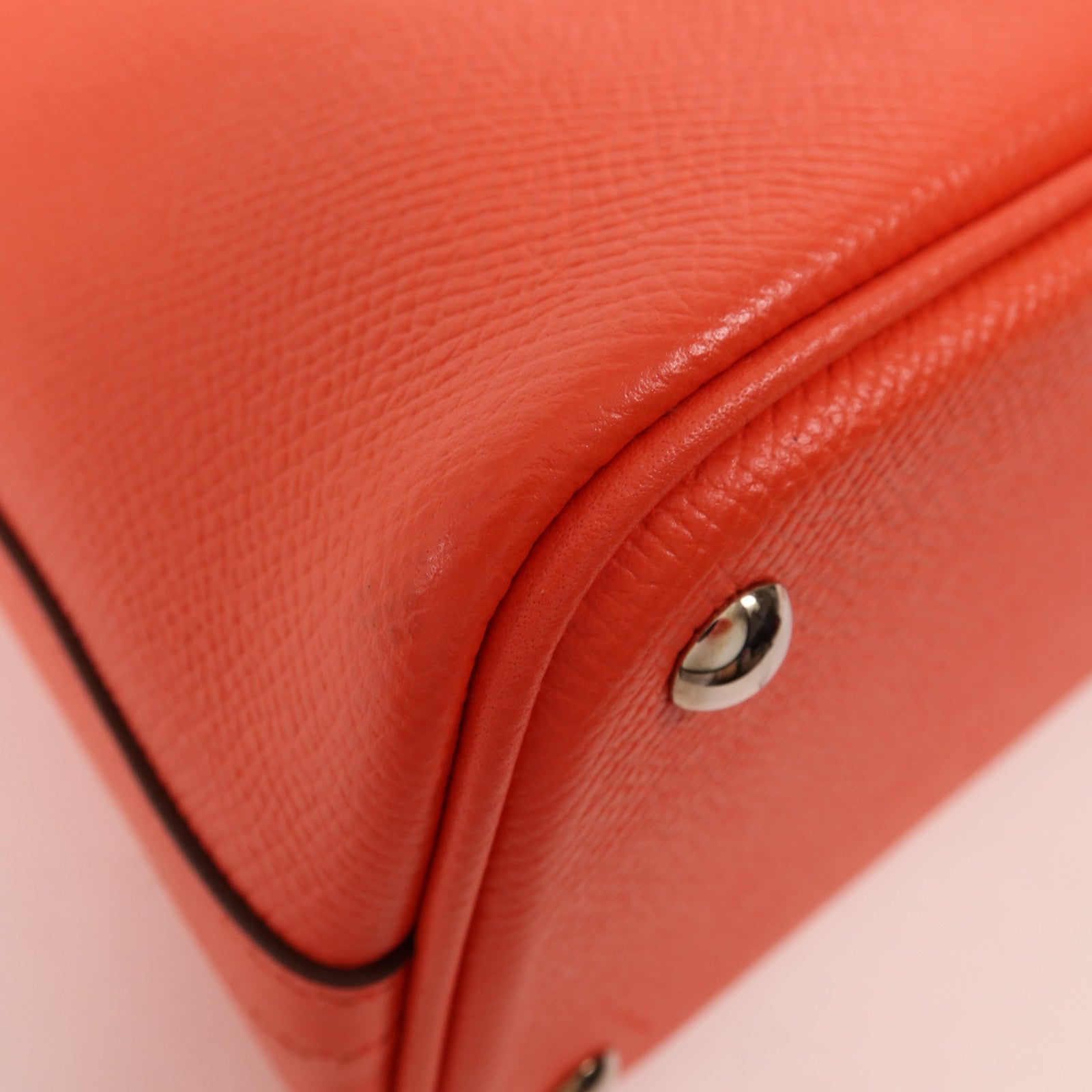 HERMES Epsom皮革Bolide 27銀扣手挽肩背兩用袋Capucine