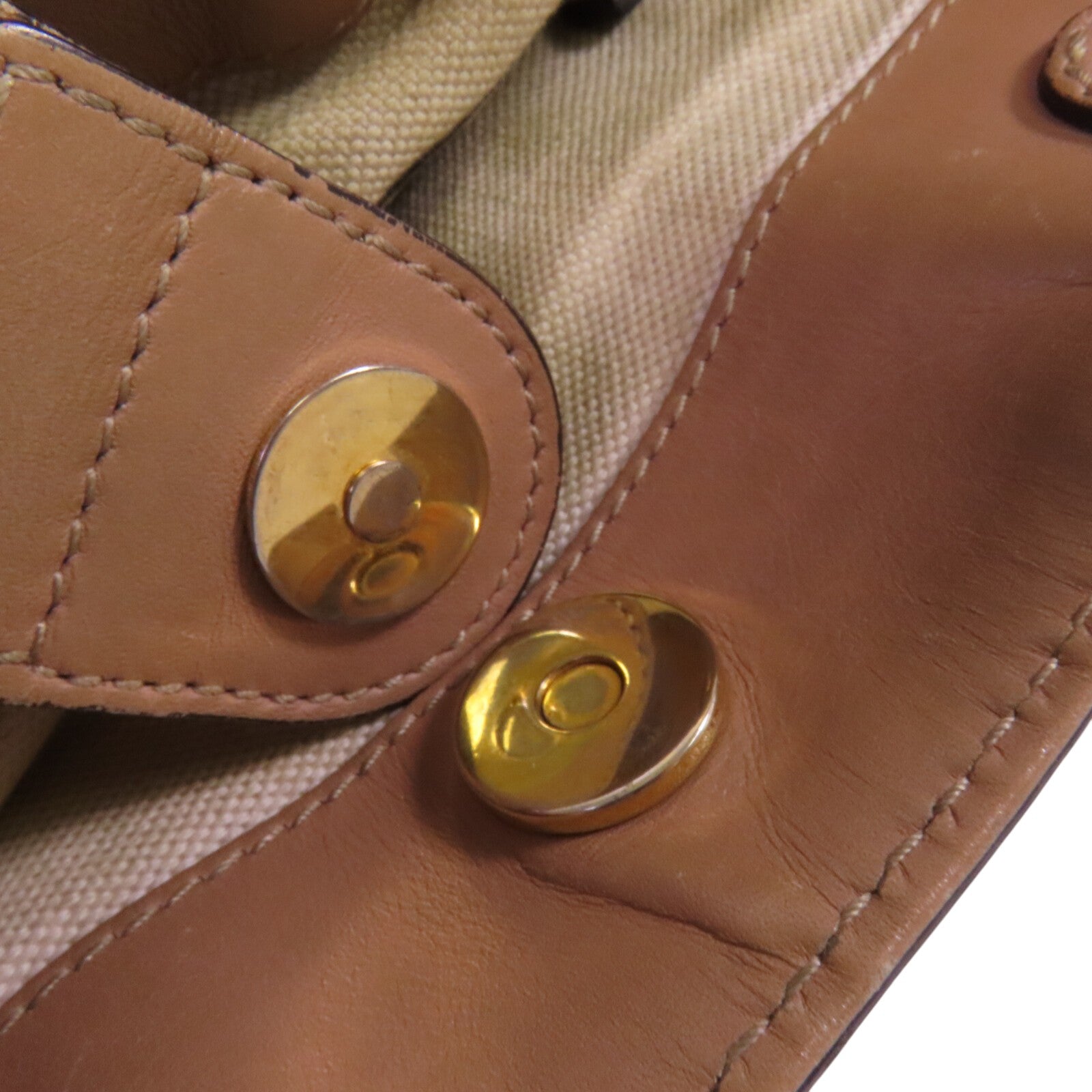 GUCCI GG帆布 Scarlett Stud Interlocking G Tote金扣肩背袋