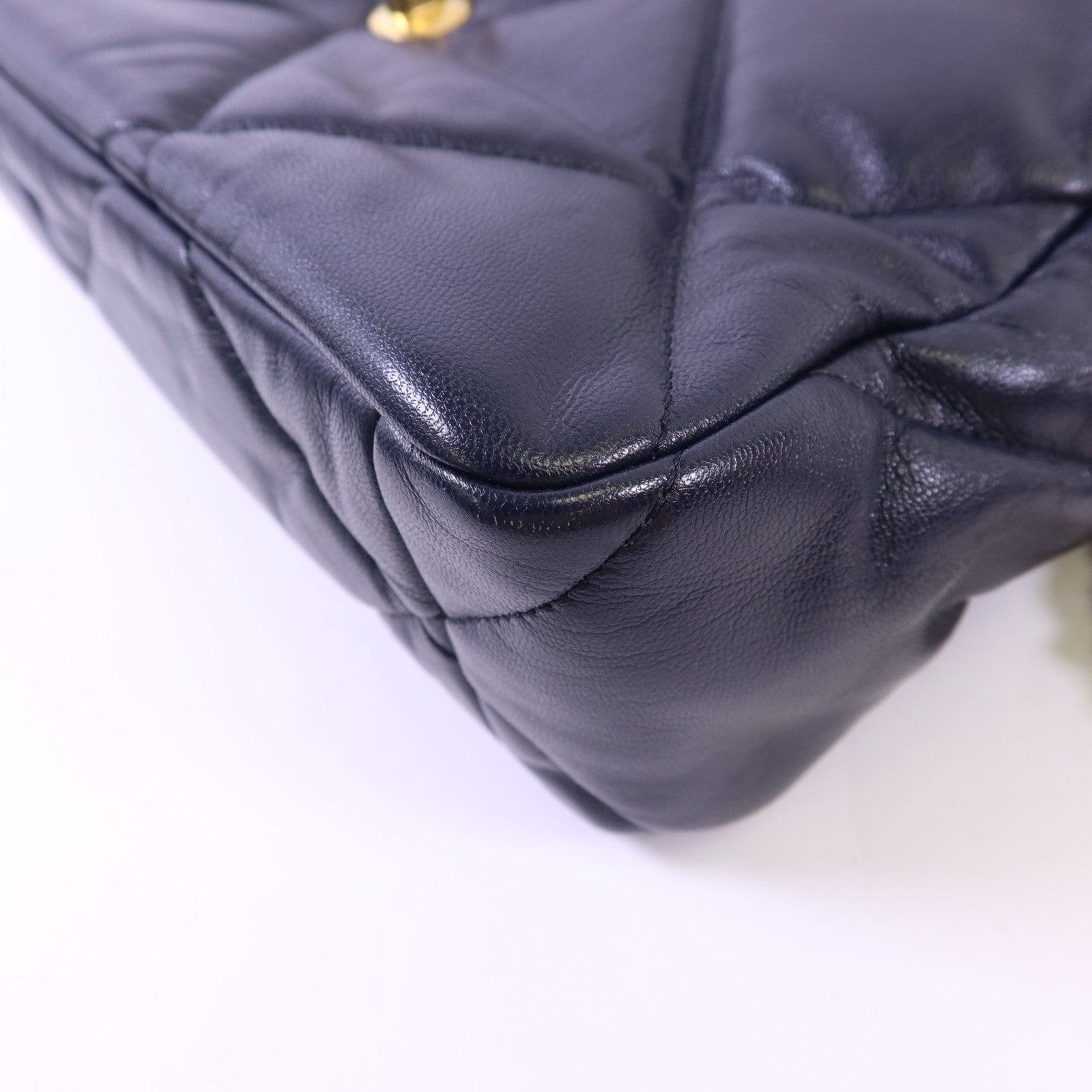 CHANEL 【激減優惠】羊皮皮革Chanel 19 Large金扣手挽肩背兩用袋