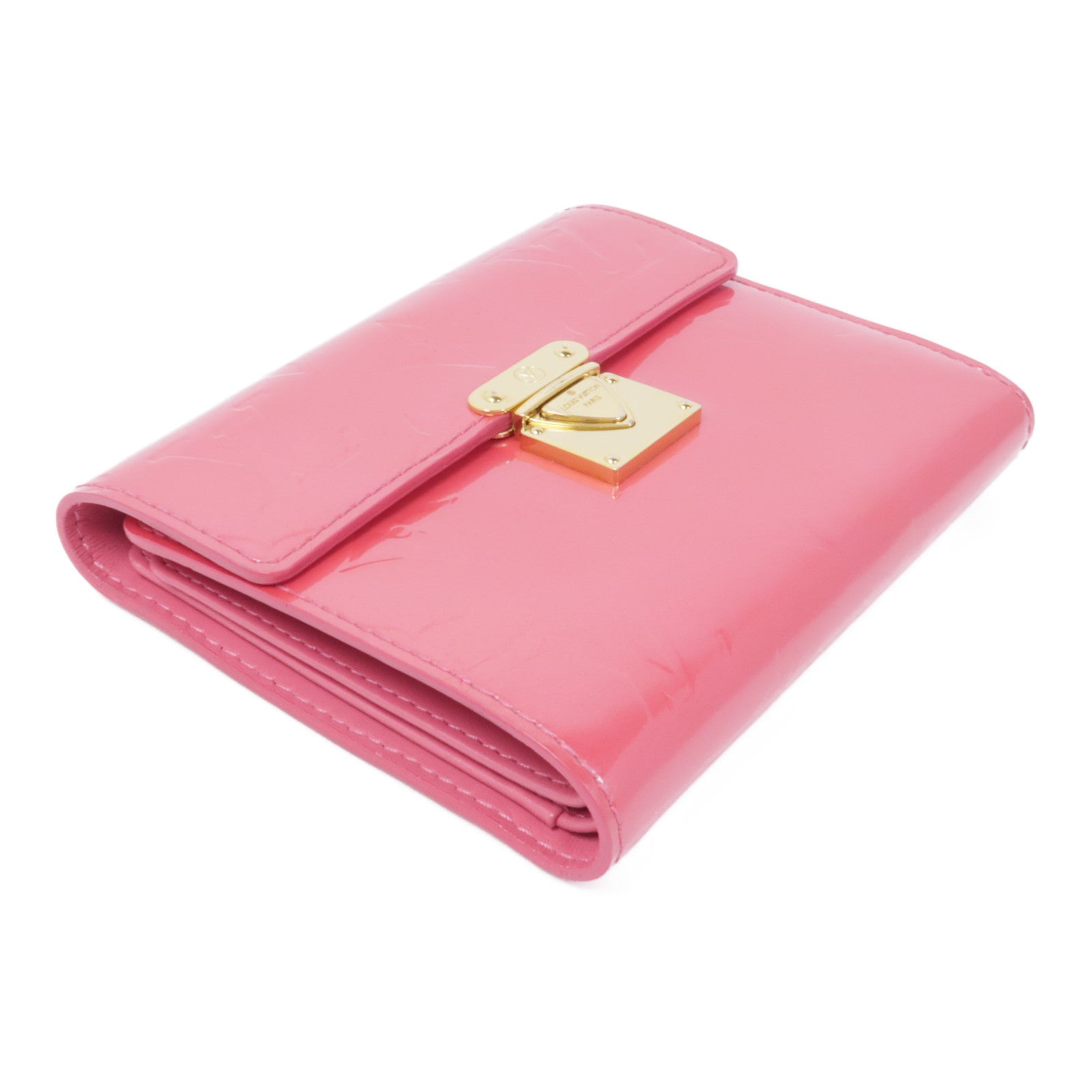 LOUIS VUITTON Monogram Vernis Wallet金扣錢包