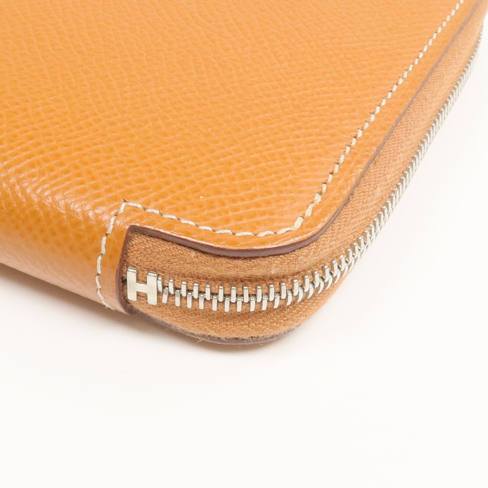 HERMES Epsom皮革Silk'In Long Wallet長錢包Gold