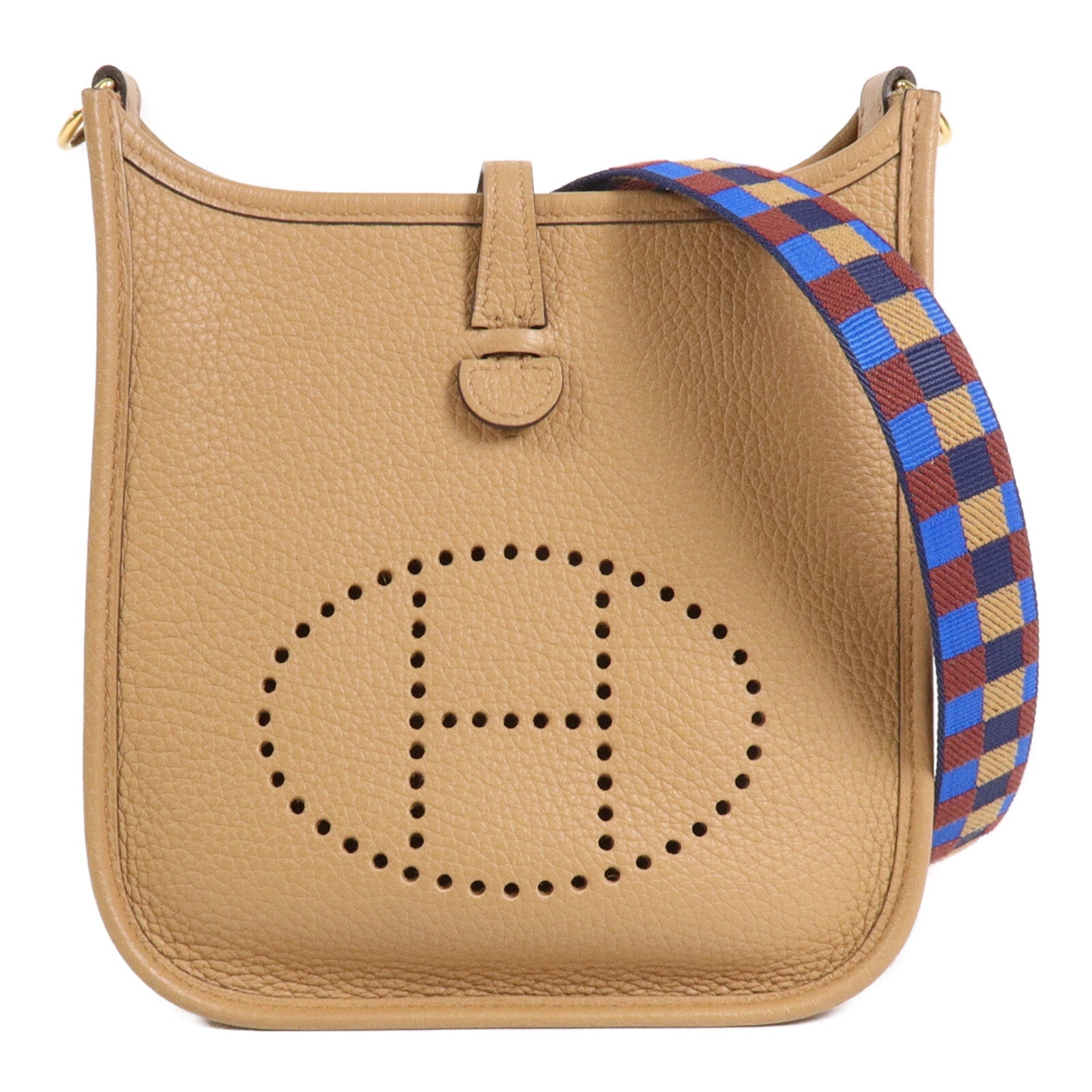 HERMES Clemence皮革Evelyne TPM肩背袋Chai