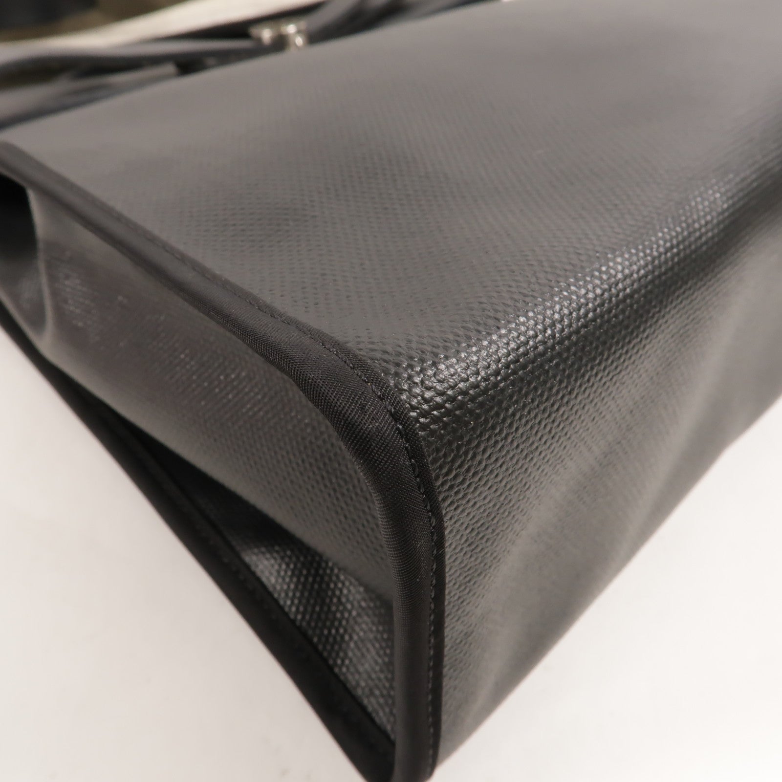 HERMES Toile H Berline Herbag PM手挽肩背兩用袋Noir
