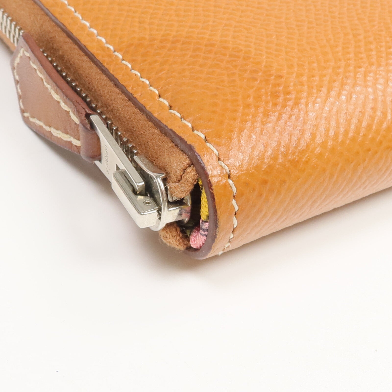 HERMES Epsom皮革Silk'In Long Wallet長錢包Gold