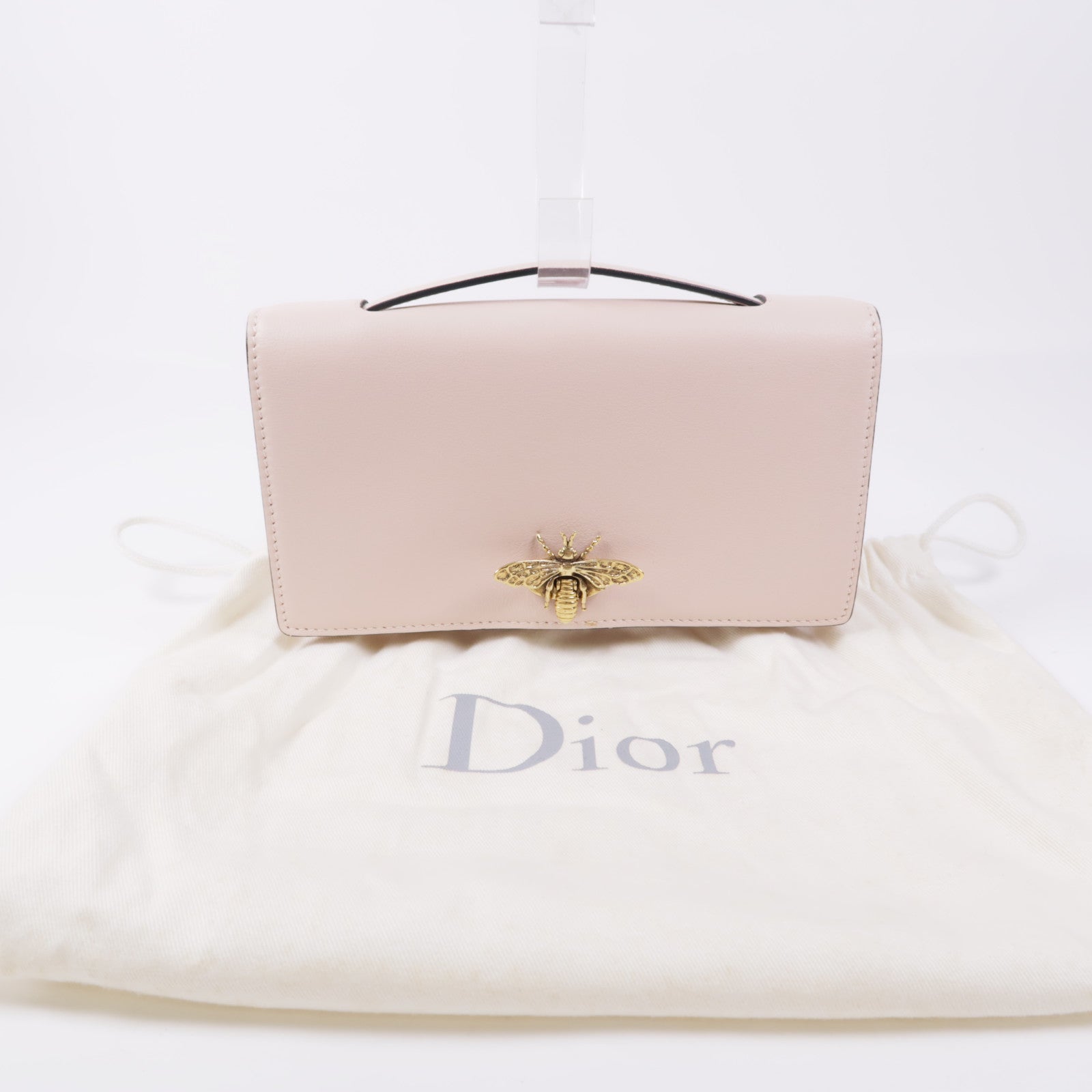 Dior 牛皮皮革Clutch Bag金扣手挽袋