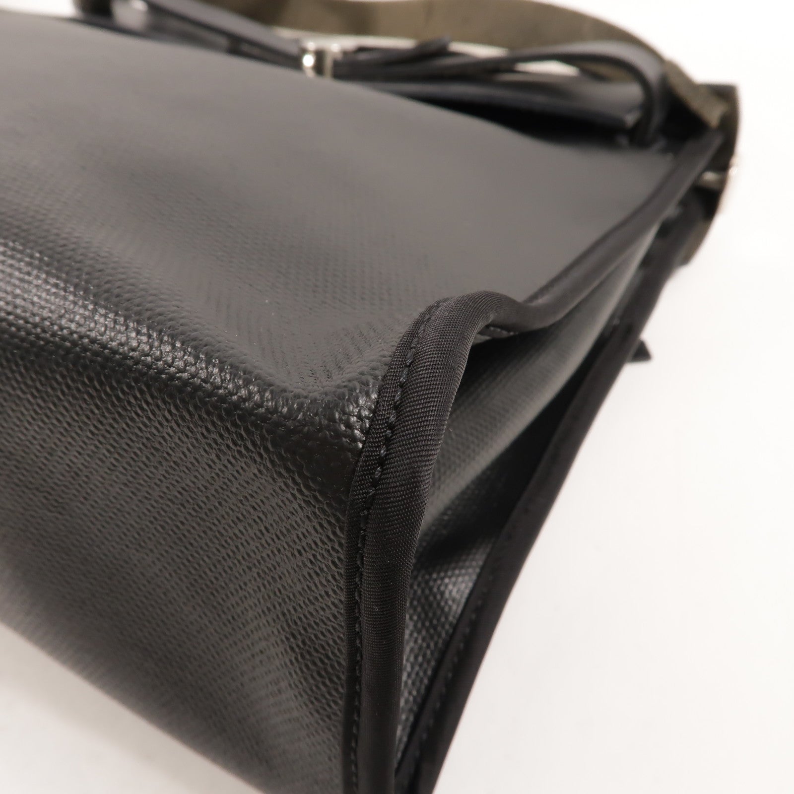 HERMES Toile H Berline Herbag PM手挽肩背兩用袋Noir