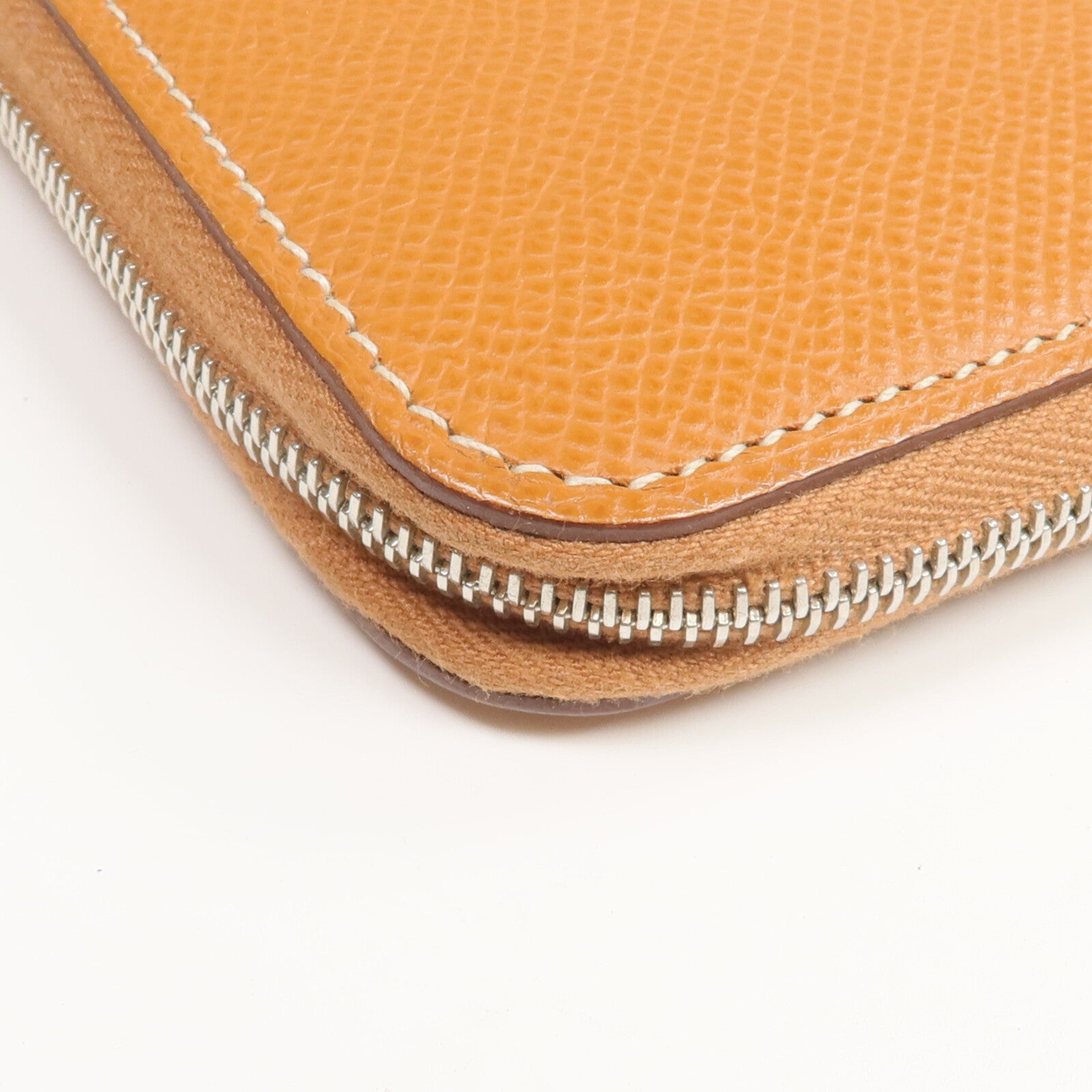 HERMES Epsom皮革Silk'In Long Wallet長錢包Gold