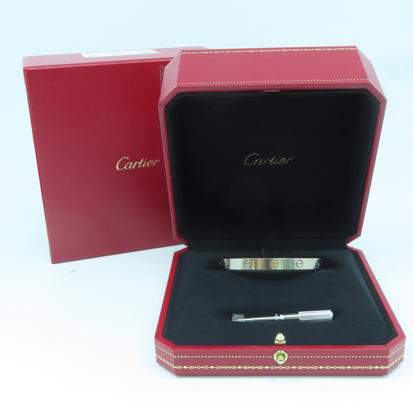 CARTIER **【激減優惠】18K白金Love Bracelet手鐲Cartier#16