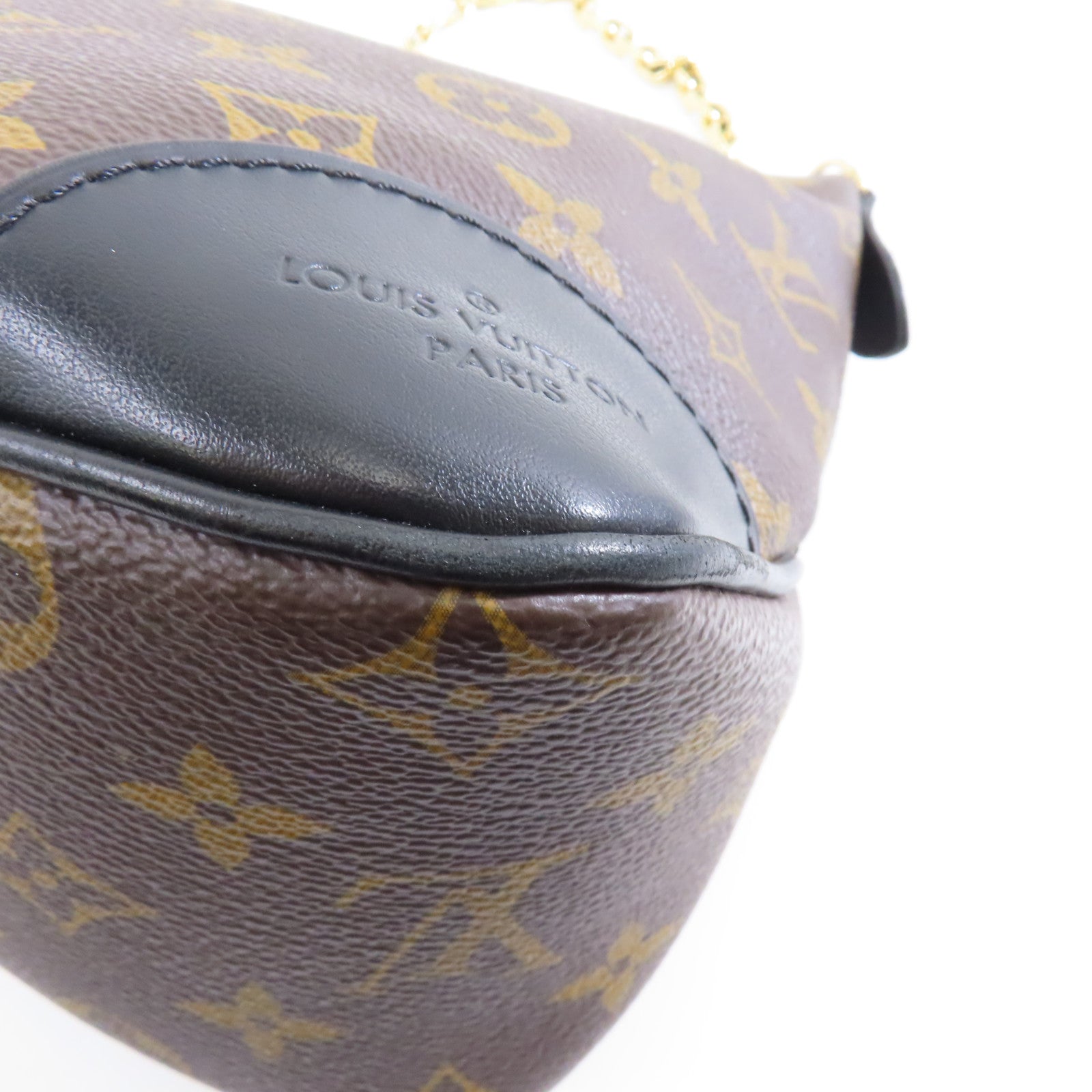 LOUIS VUITTON Monogram Boulogne金扣手挽肩背兩用袋棕色