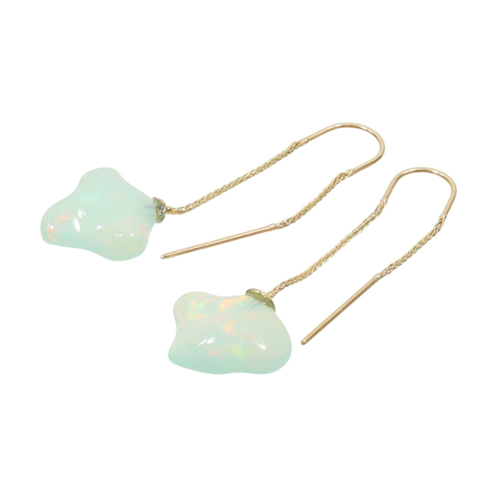 JEWELRY 鍍金Opal Earrings蛋白石耳環