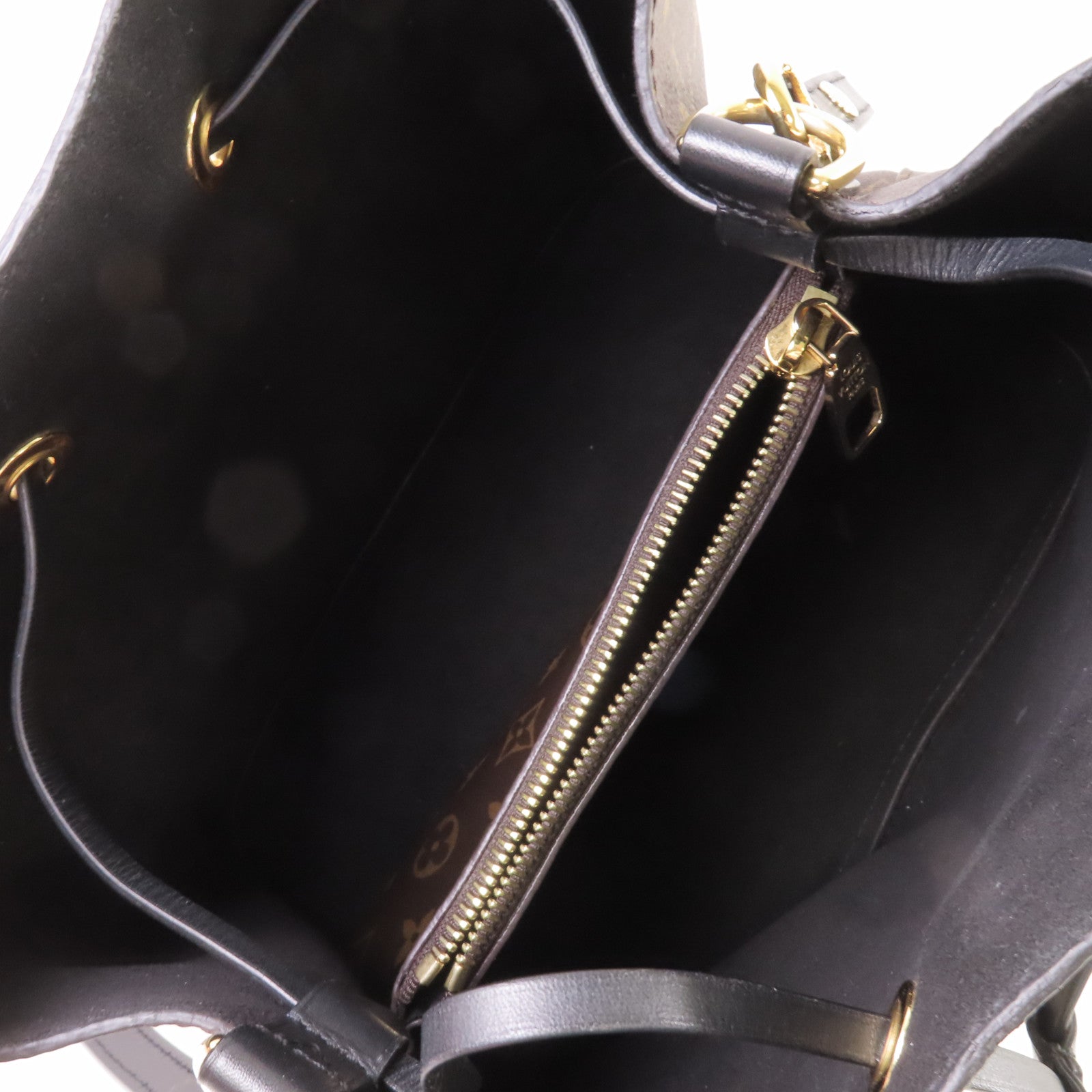 LOUIS VUITTON Monogram NeoNoe MM Shoulder Bag金扣肩背袋啡色/黑色