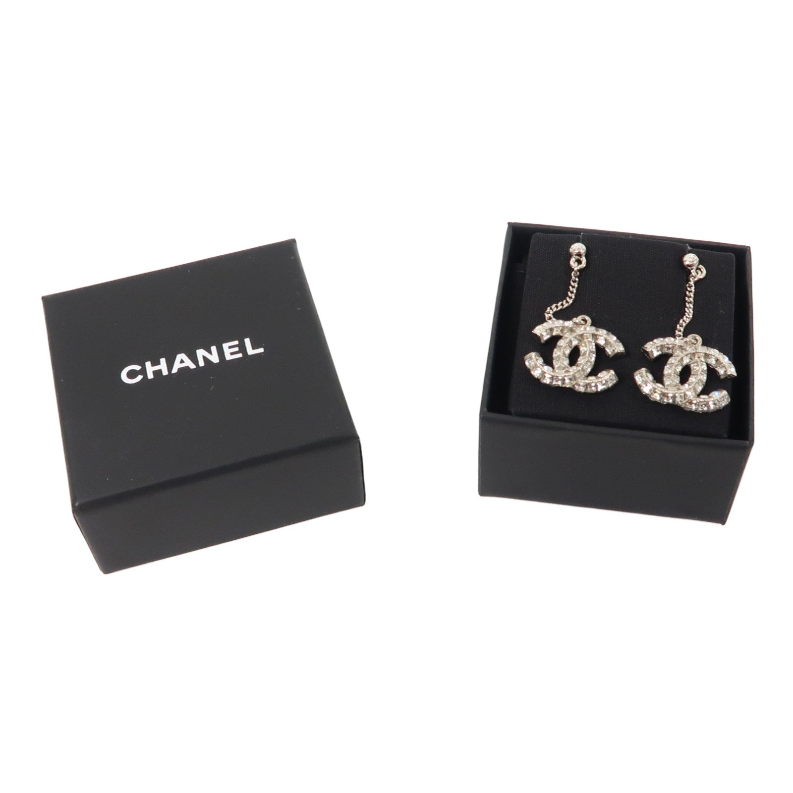 CHANEL 金屬Earrings耳環銀色