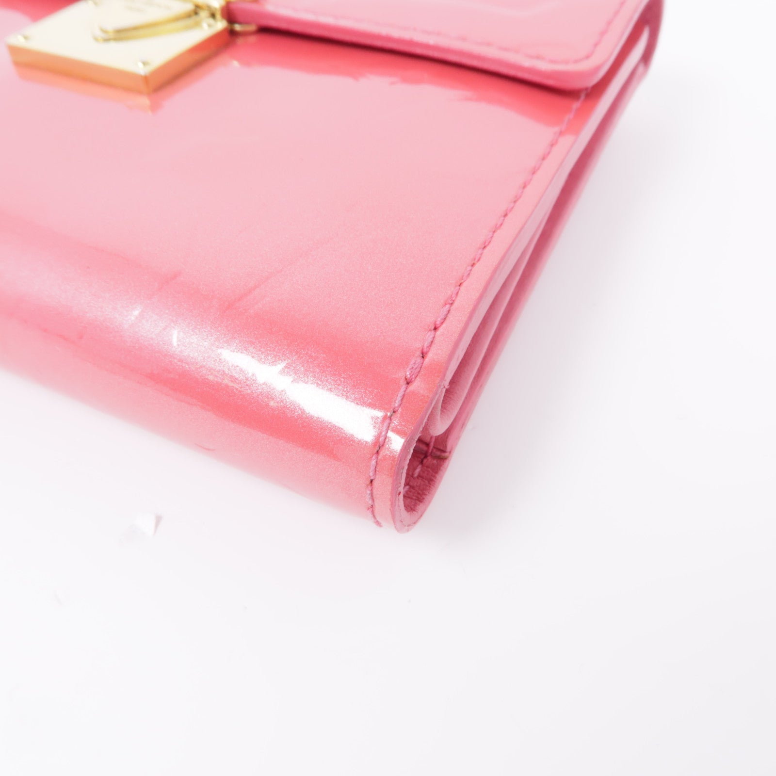 LOUIS VUITTON Monogram Vernis Wallet金扣錢包