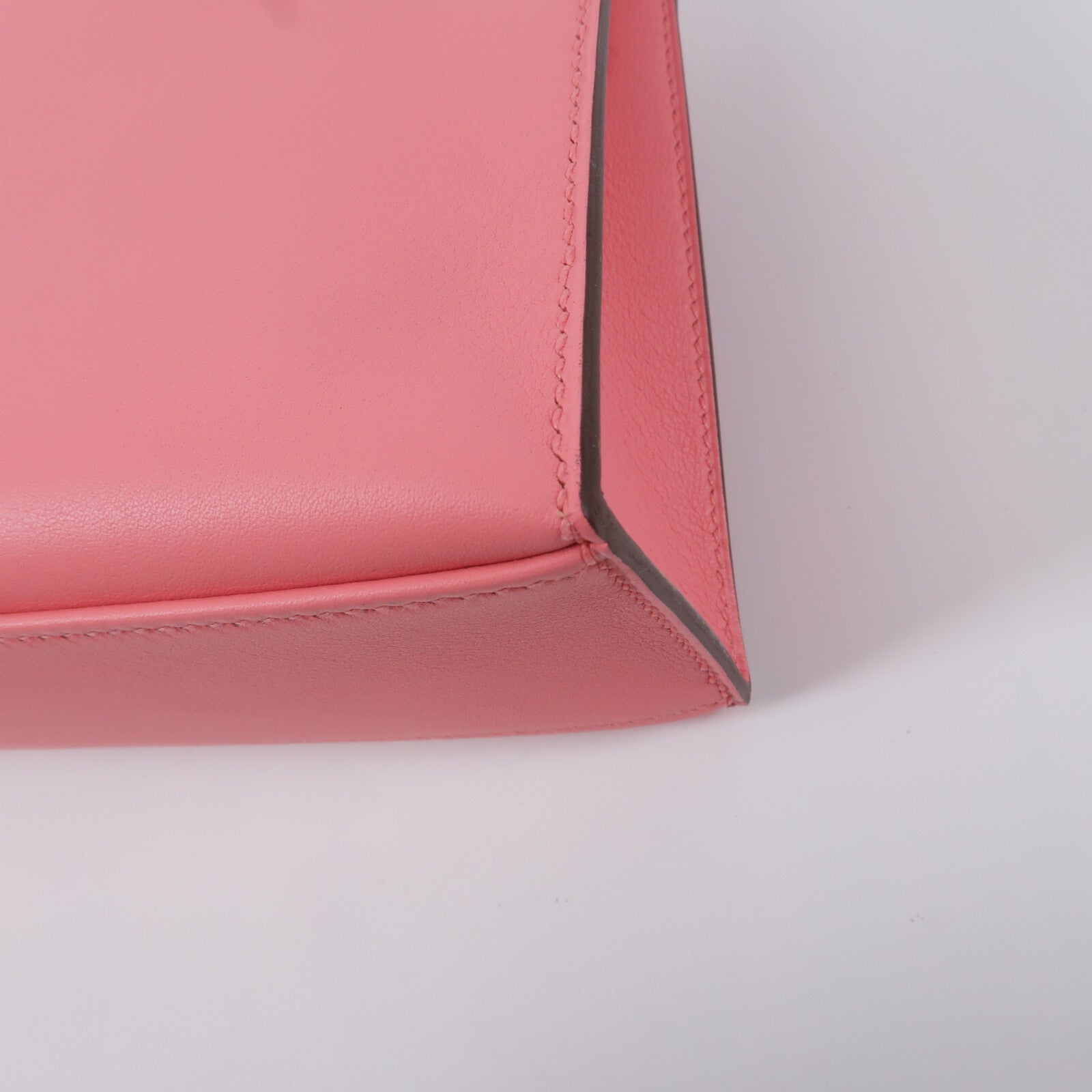 HERMES Swift皮革Kelly Pochette手挽袋Rose Azalee