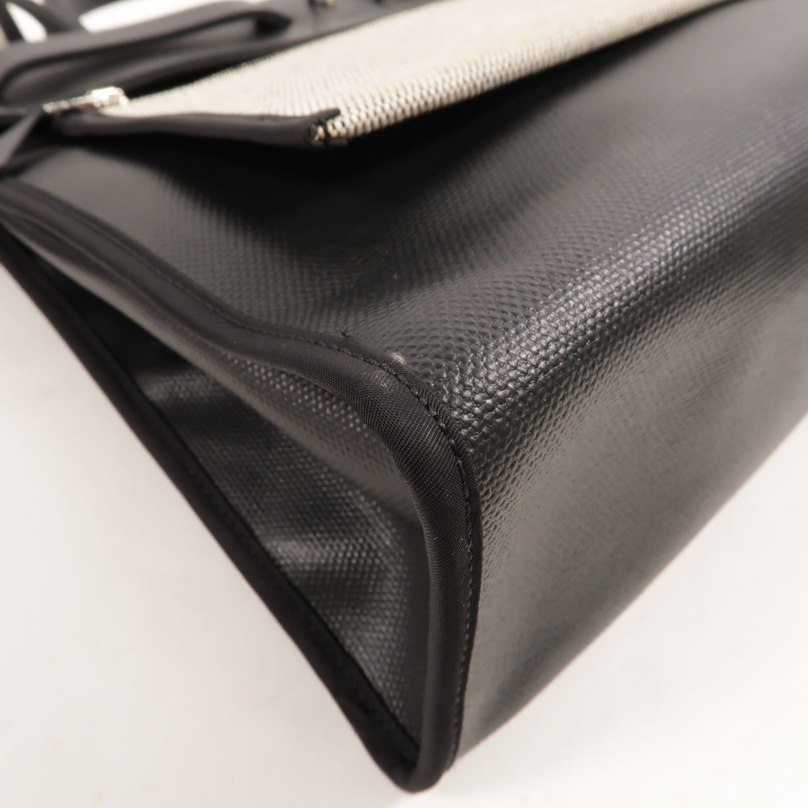HERMES Toile H Berline Herbag PM手挽肩背兩用袋Noir