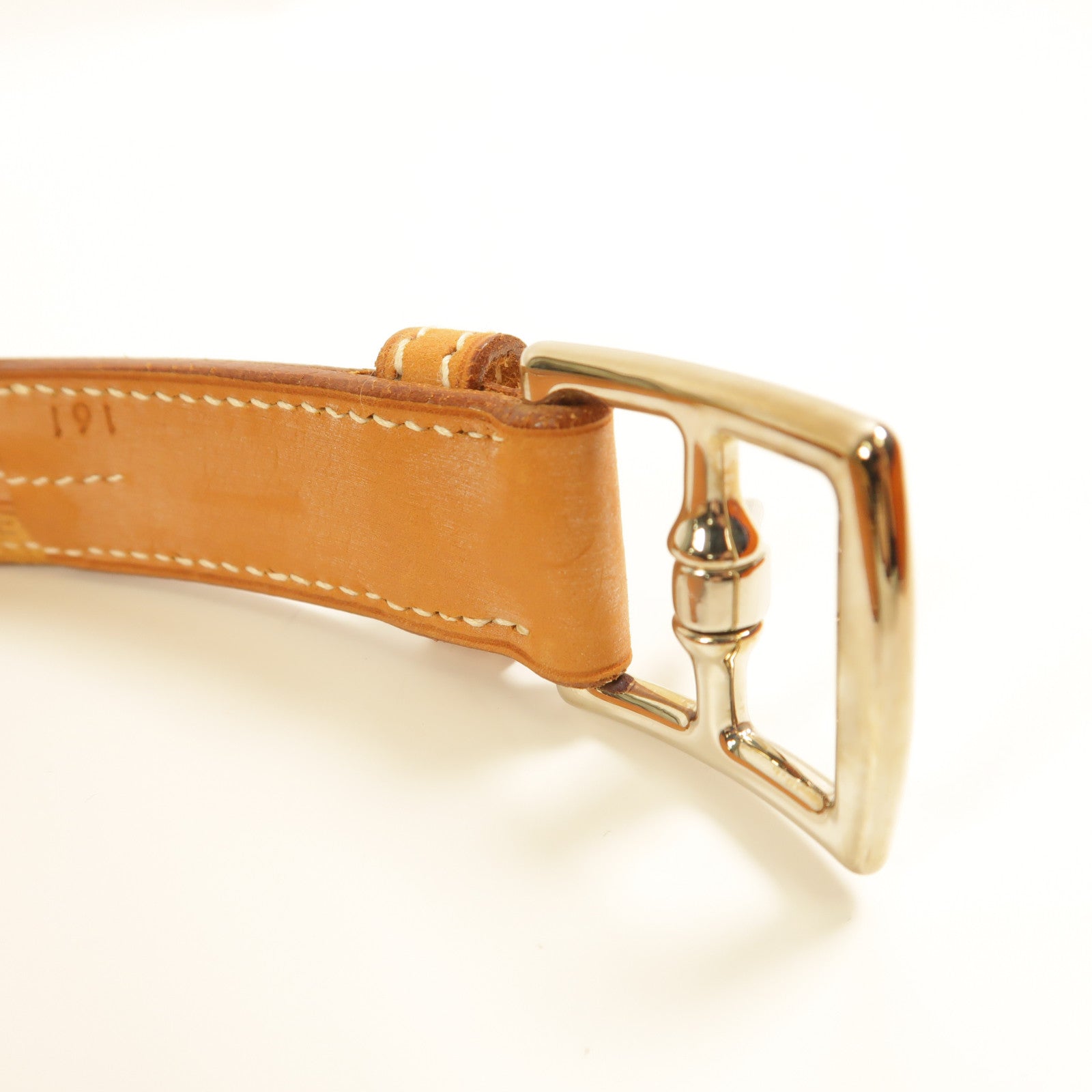 HERMES 【激減優惠】牛皮皮革Belt銀扣皮帶