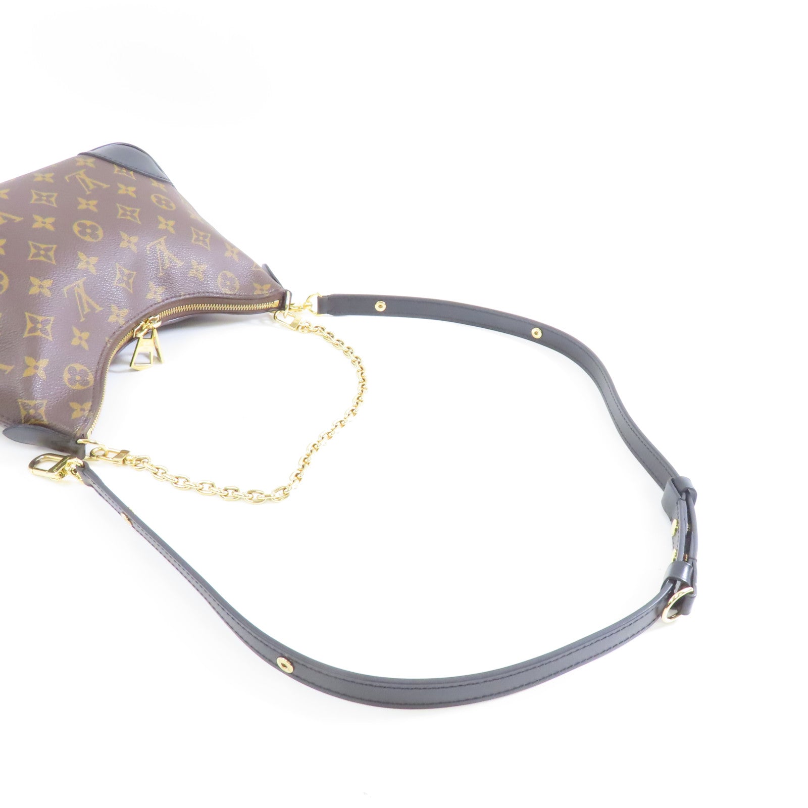 LOUIS VUITTON Monogram Boulogne金扣手挽肩背兩用袋棕色