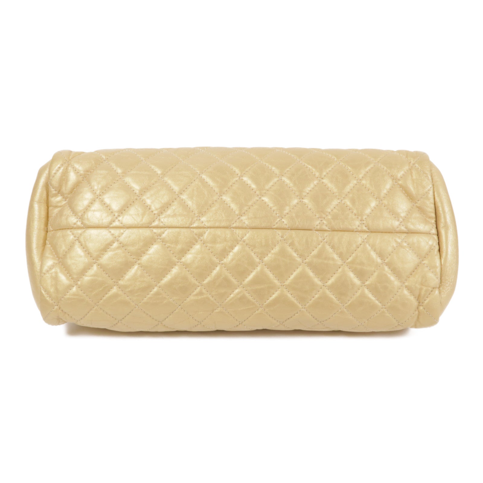 CHANEL 牛皮皮革Chain Shoulder金扣鏈帶肩背袋
