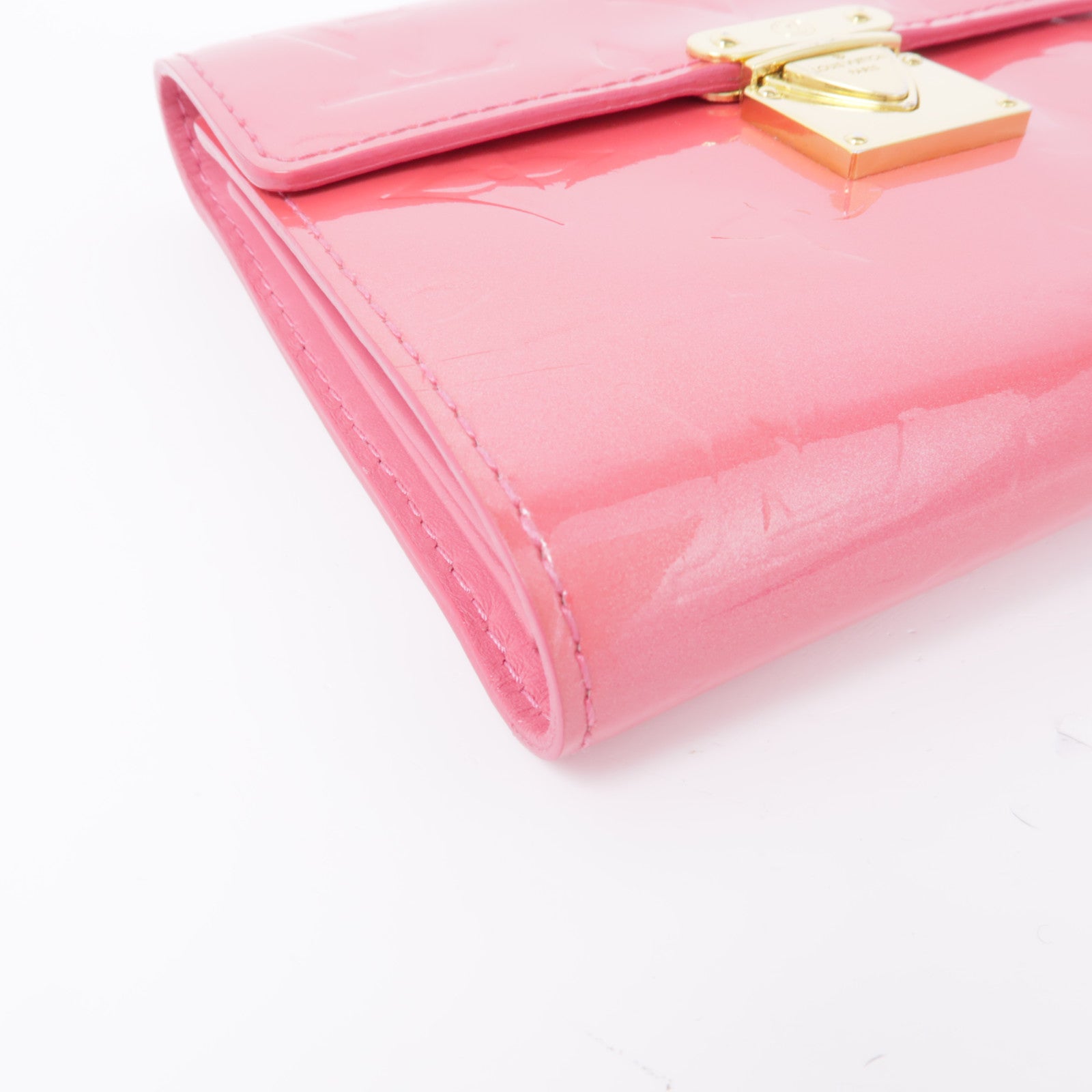 LOUIS VUITTON Monogram Vernis Wallet金扣錢包