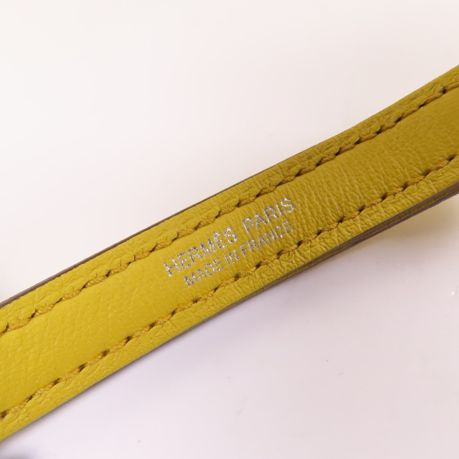 HERMES Evercolor皮革24x24 Mini銀扣手挽肩背兩用袋Sun