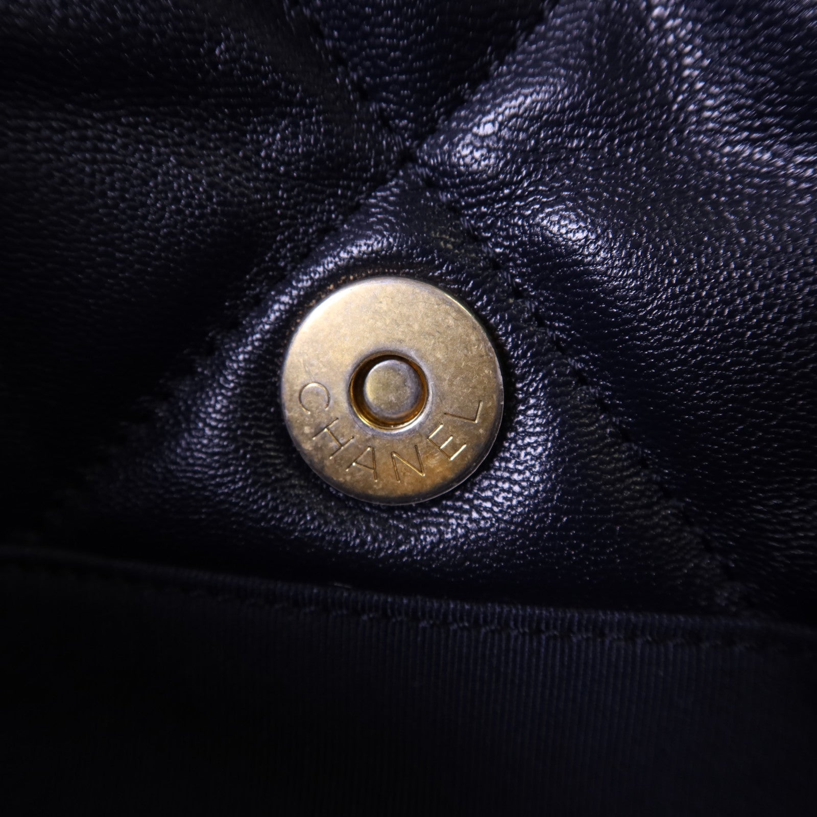 CHANEL 【激減優惠】羊皮皮革Chanel 19 Large金扣手挽肩背兩用袋