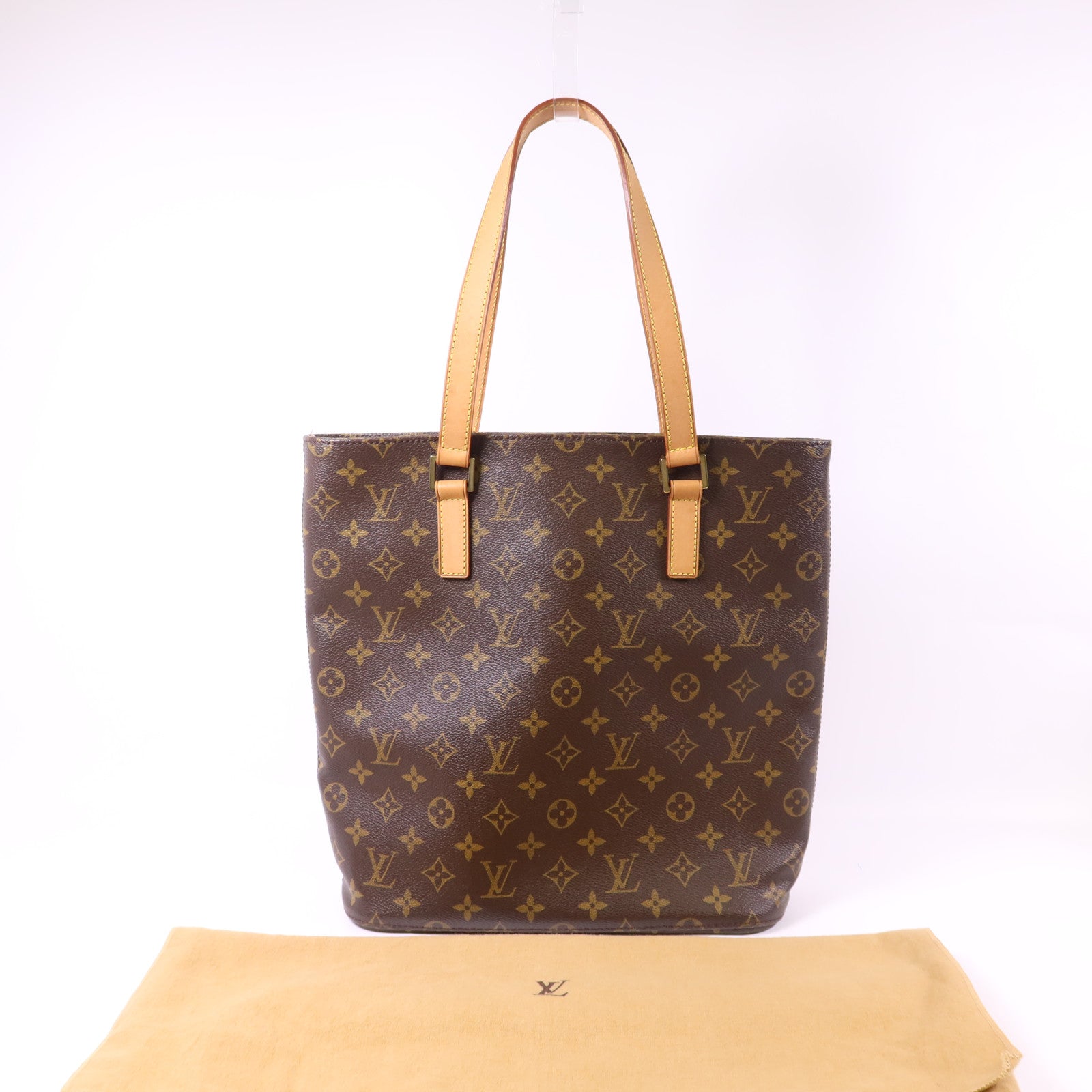 LOUIS VUITTON Monogram Vavin GM金扣肩背袋/手挽袋棕色