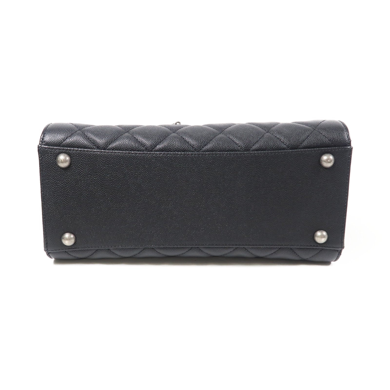 CHANEL 牛皮皮革2 way Shoulder銀扣鏈帶手挽肩背兩用袋