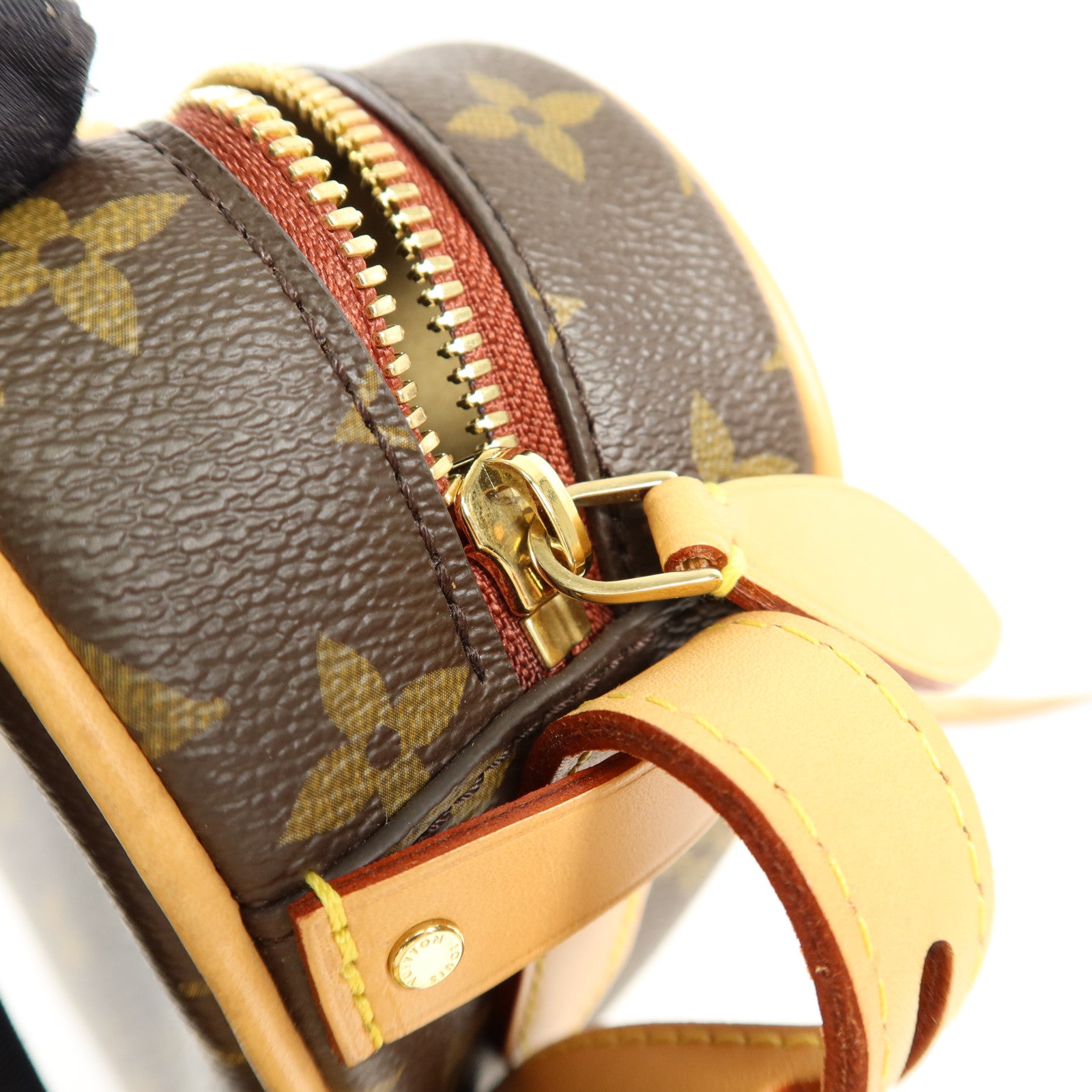 LOUIS VUITTON Monogram Game On Coeur金扣肩背袋棕色
