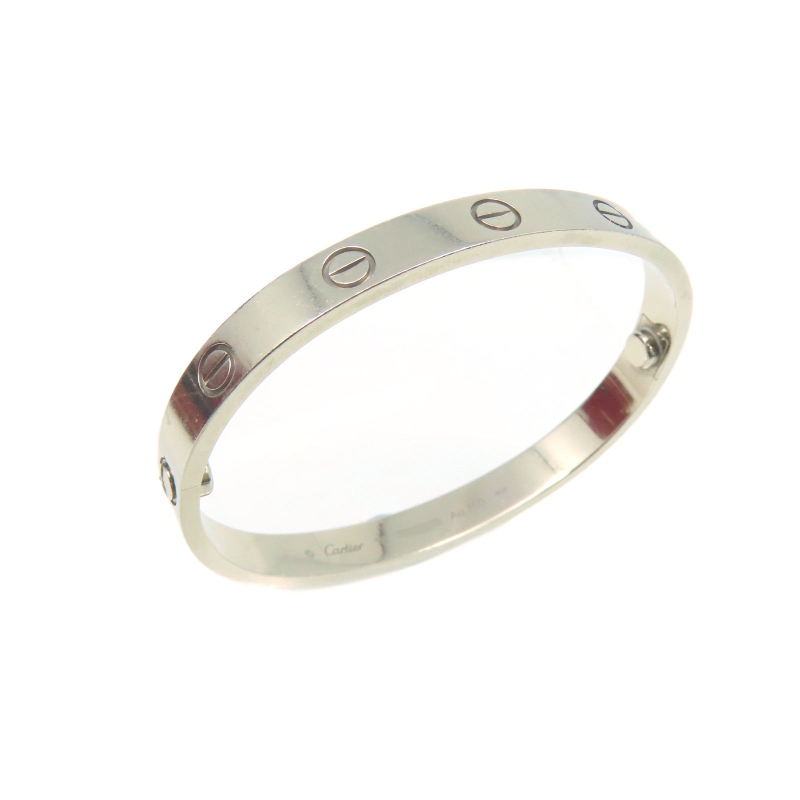 CARTIER **【激減優惠】18K白金Love Bracelet手鐲Cartier#16