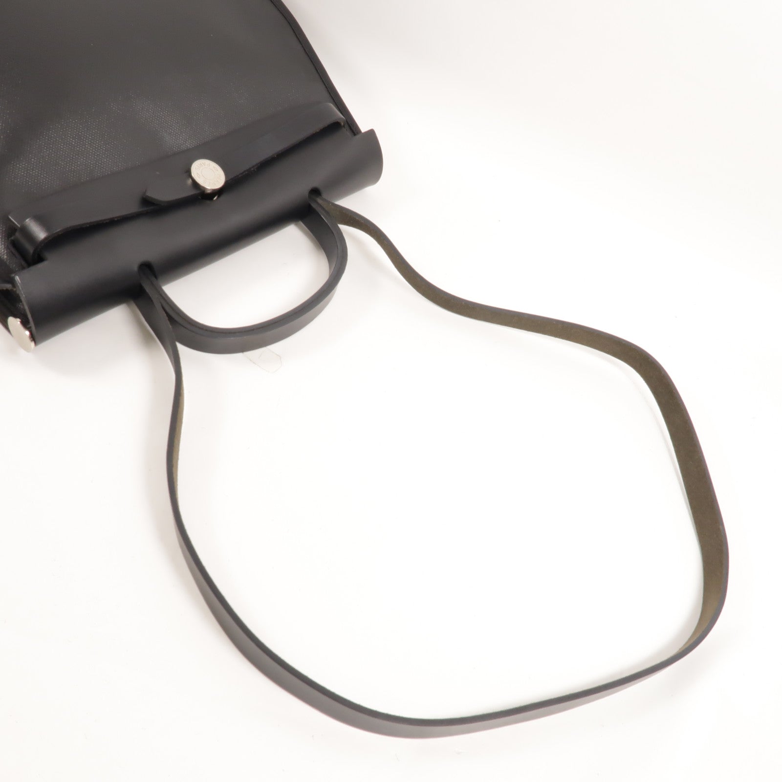 HERMES Toile H Berline Herbag PM手挽肩背兩用袋Noir