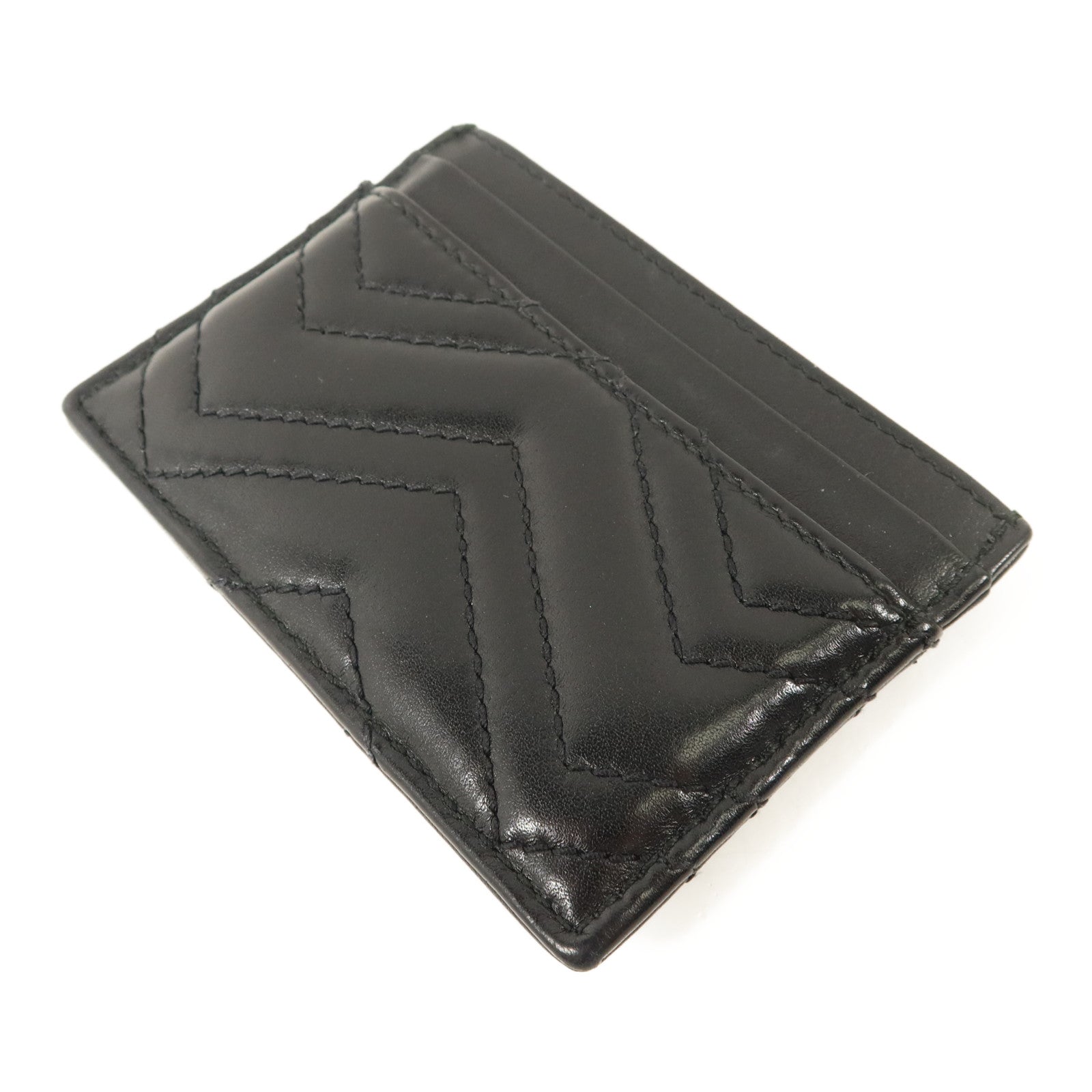 GUCCI 牛皮皮革GG Marmont Card Case卡片套