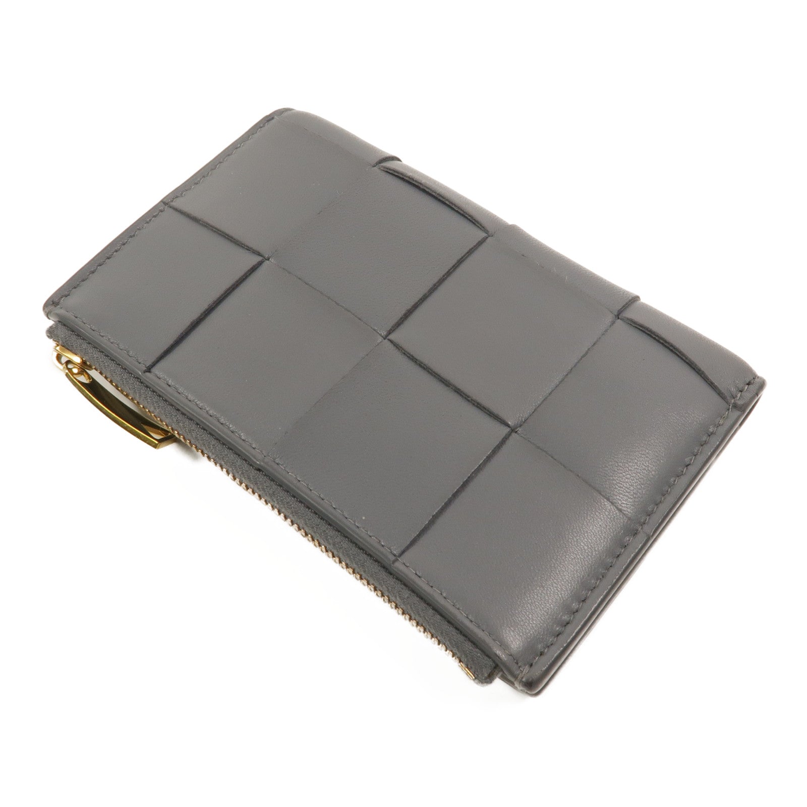 BOTTEGA VENETA 羊皮皮革Cassette Bi-Fold Zip Wallet長錢包